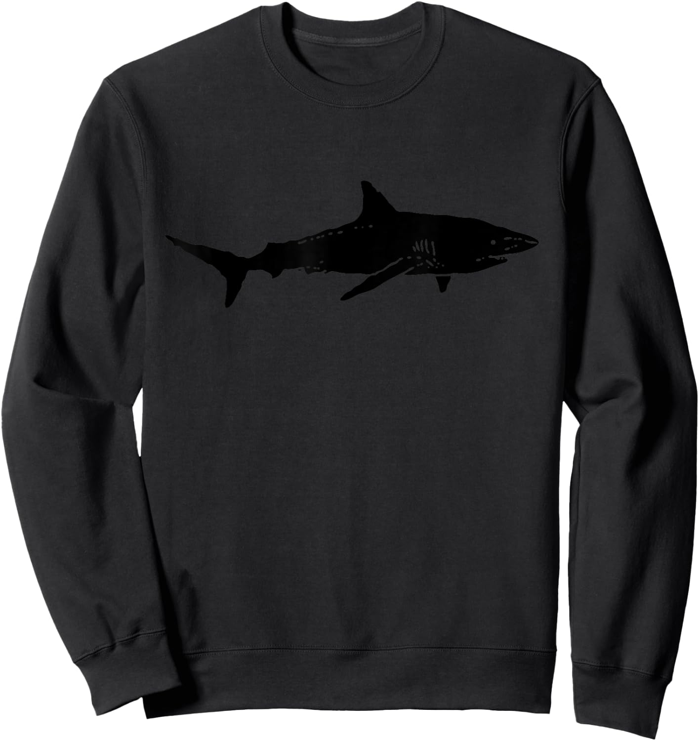 Black Shark | Cool Black Shark Silhouette | Ocean Shark Gift Sweatshirt - Sweatshirt | Black