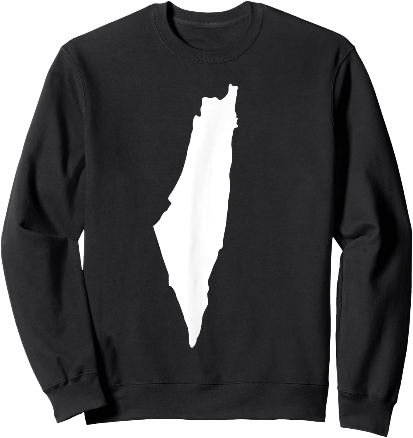 Israel map Sweatshirt - Sweatshirt | Black