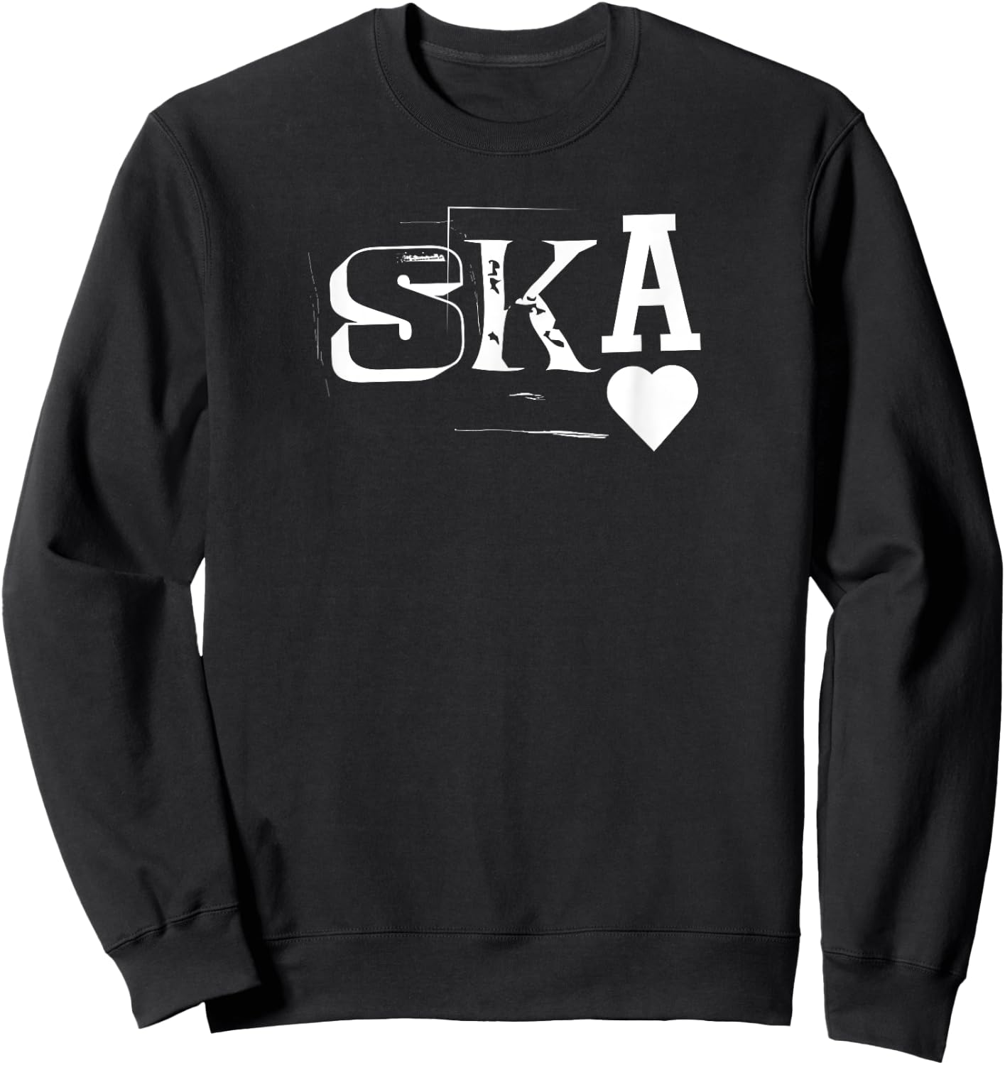 Retro Skinhead Reggae Punk Style Ska Music Sweatshirt - Sweatshirt | Black