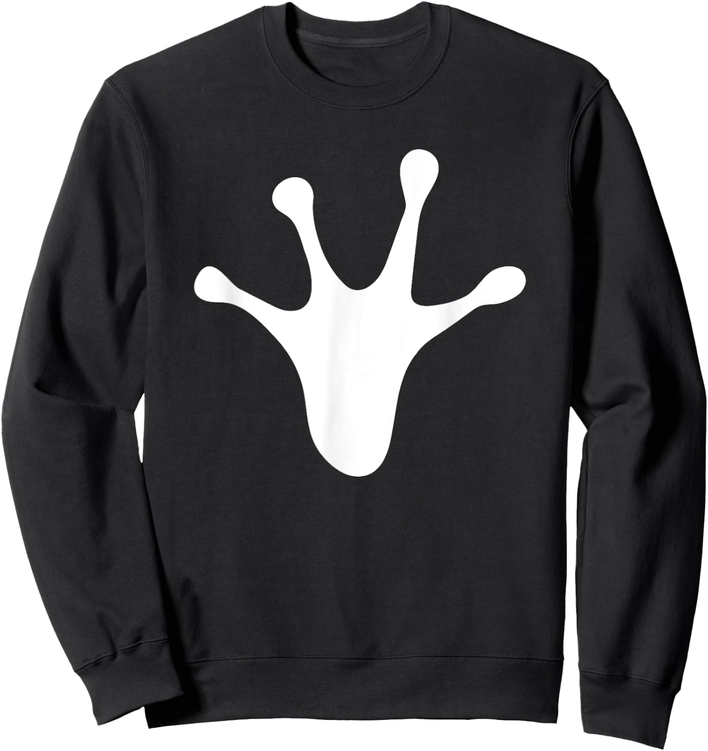 Frog Toad Footprint Design Gift Men Women Kids Boys Girls Sweatshirt - Sweatshirt | Black