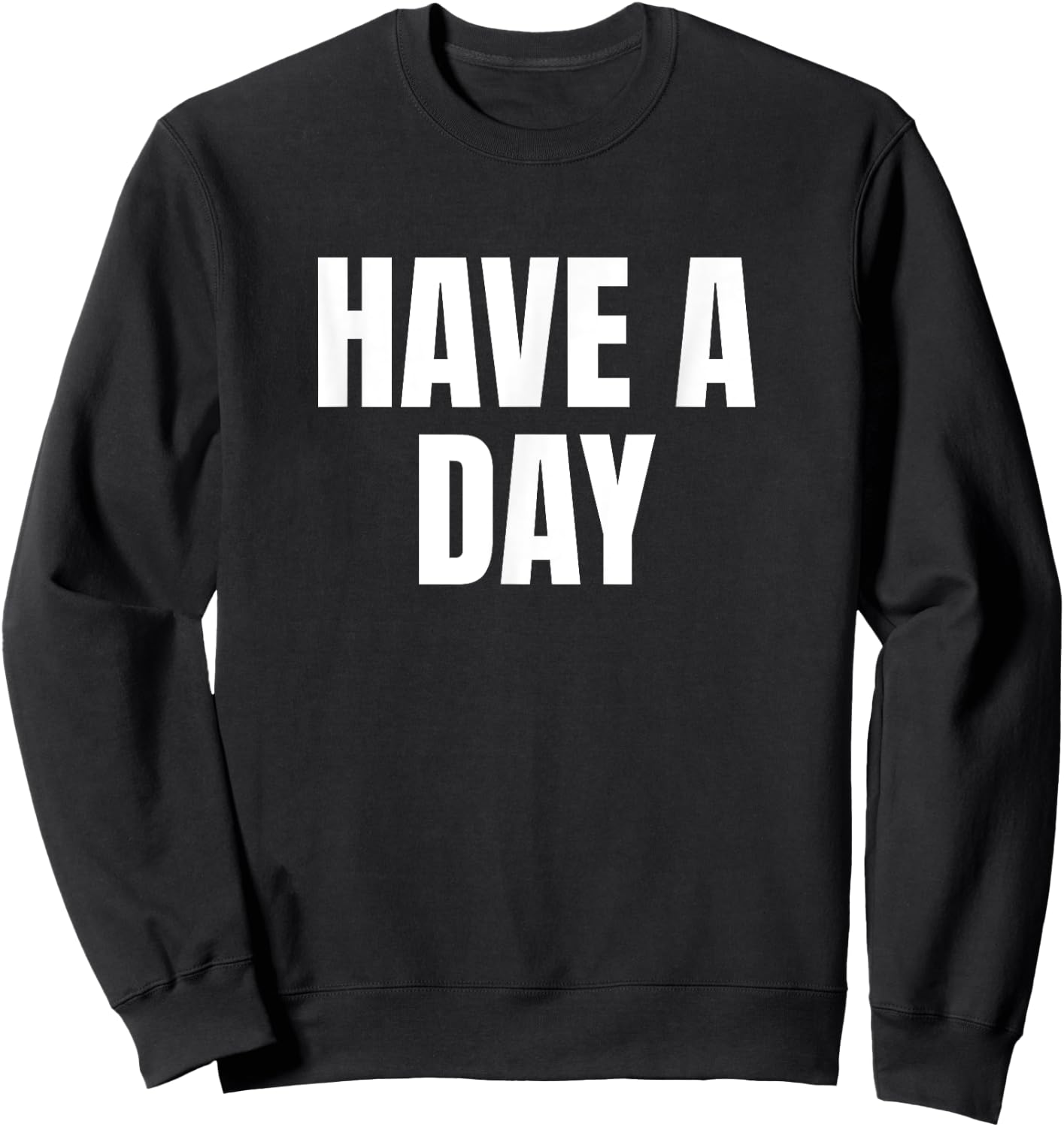 DGAvisuals Have A Day Fun Summer - Black, Small, -Adults, Short Sleeve Sweatshirt - Sweatshirt | Black