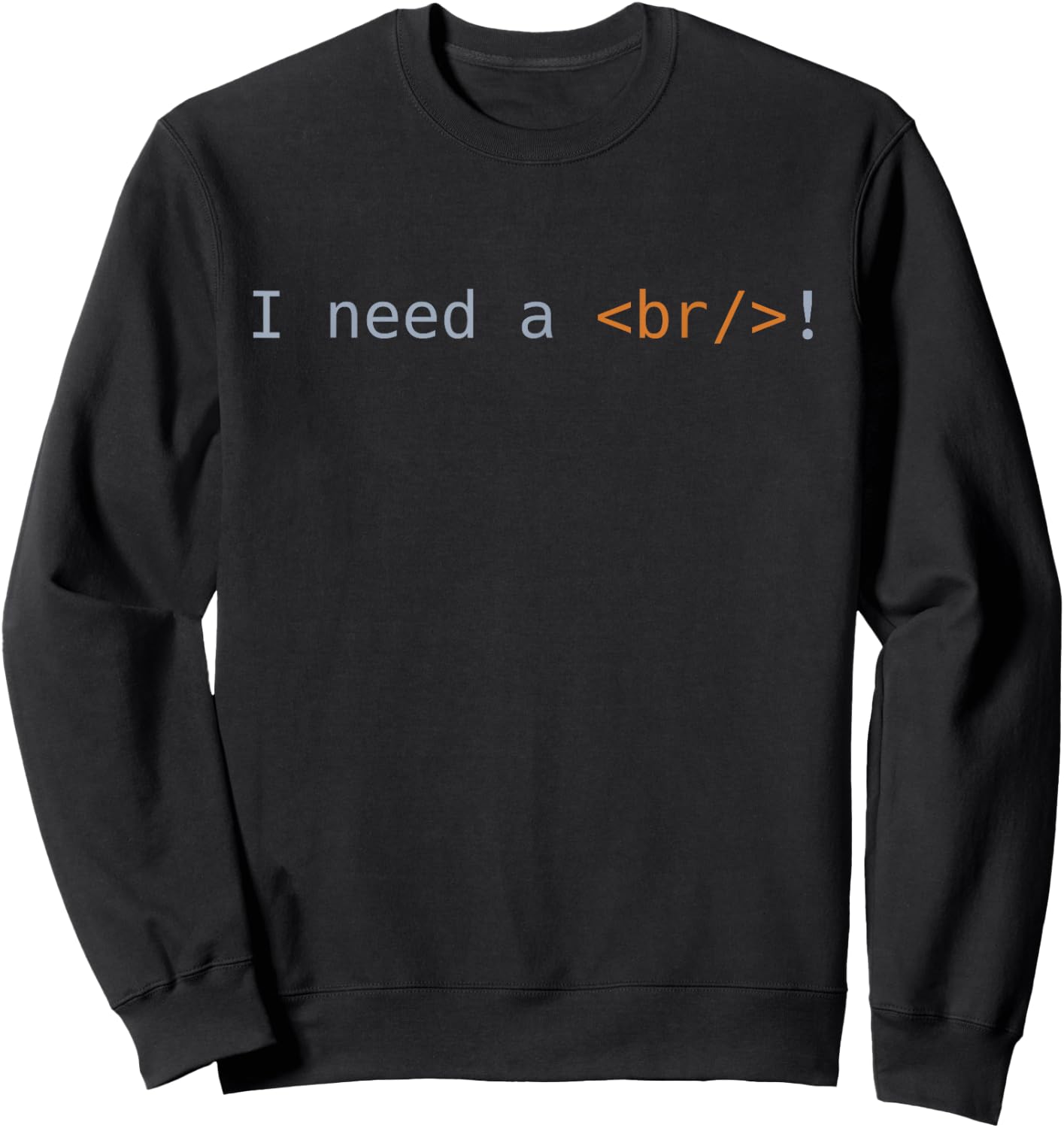 Interruption Code Funny ES Gift Black Sweatshirt - Sweatshirt | Black