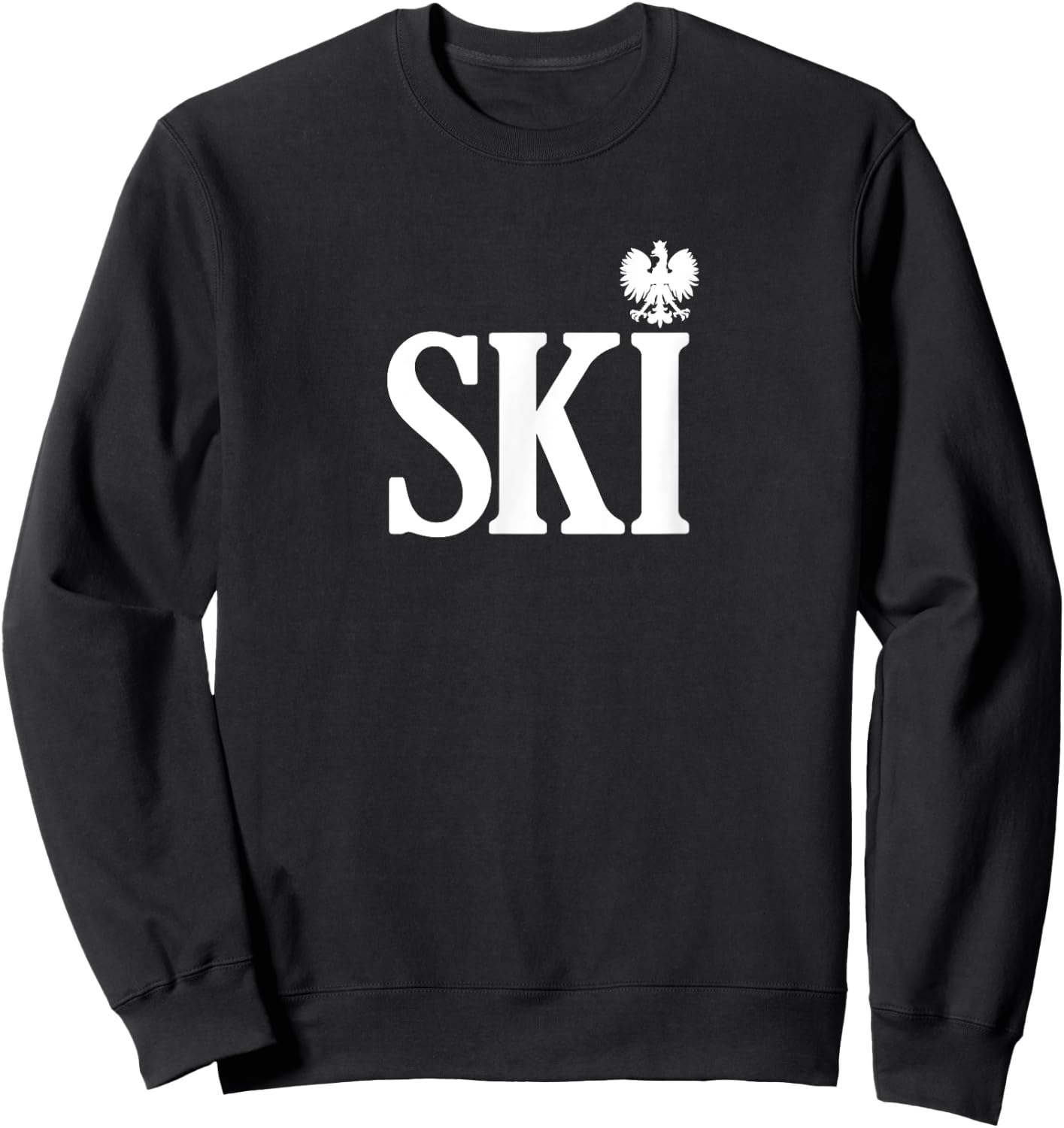 SKI Polish Surnames Ending Polish Eagle Dyngus Day Sweatshirt - Sweatshirt | Black