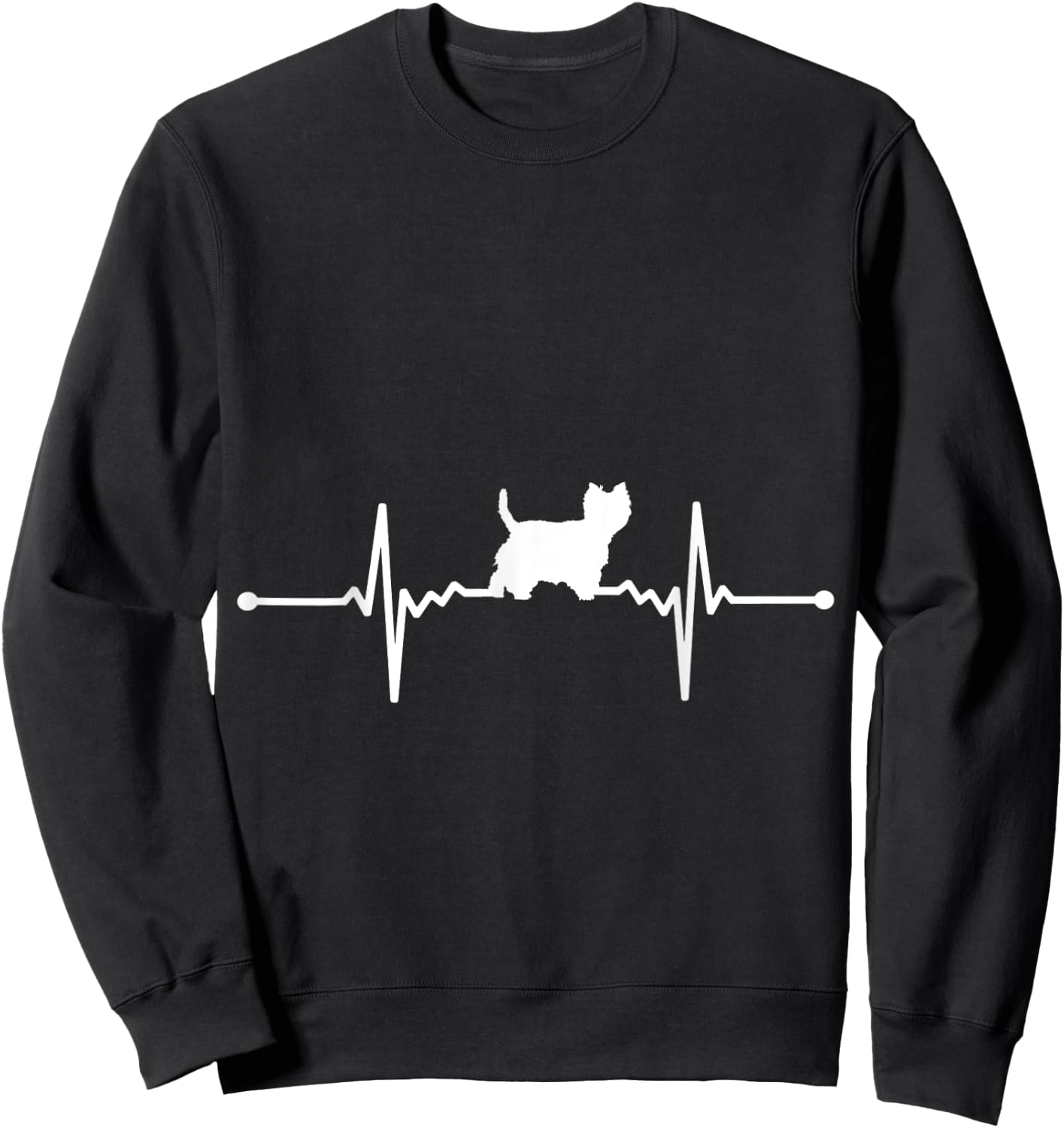 West Highland White Terrier Dog - Westie Sweatshirt - Sweatshirt | Black
