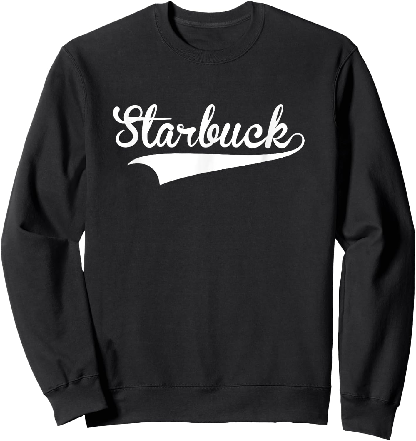 STARBUCK Baseball Vintage Retro Font Sweatshirt - Sweatshirt | Black