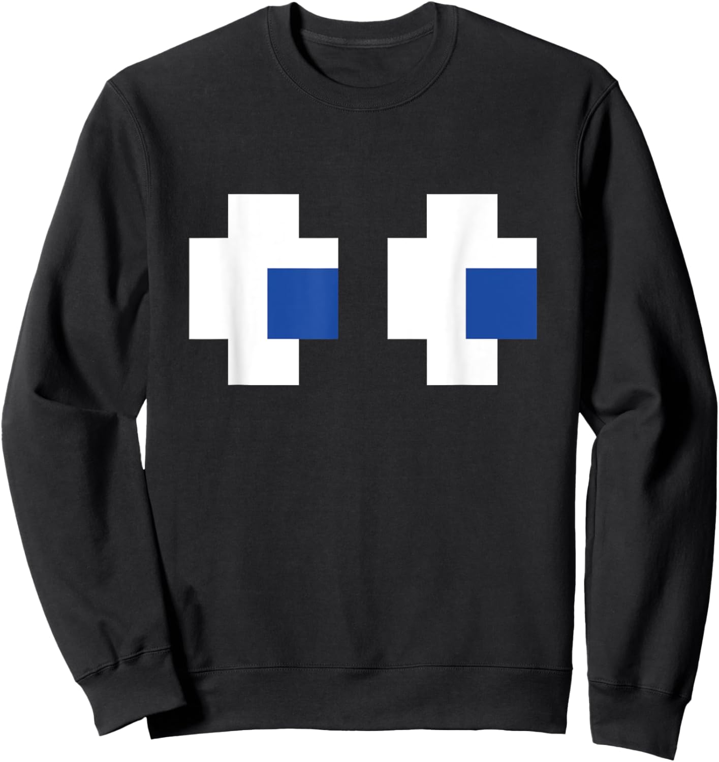 Retro Arcade Gaming Halloween Ghost Partner Group Costume Sweatshirt - Sweatshirt | Black