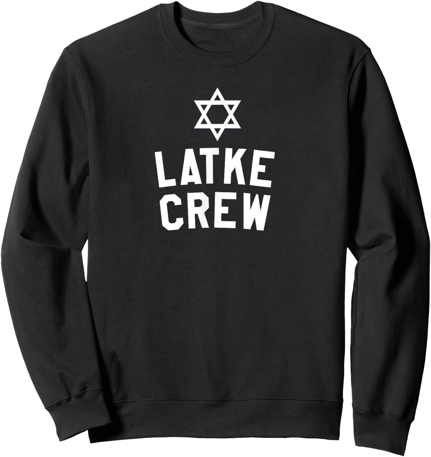 Latke Crew Funny Jewish Food Latke Cooking Sweatshirt - Sweatshirt | Black