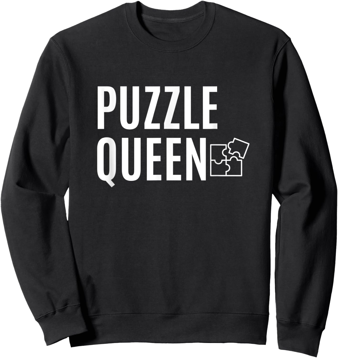 Puzzle Queen Jigsaw Puzzle Master Sweatshirt - Sweatshirt | Black