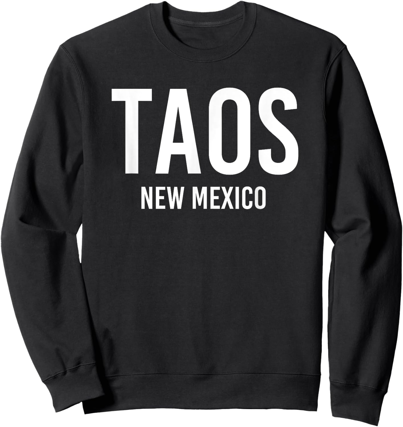 TAOS NEW MEXICO NM USA Patriotic Vintage Sports Sweatshirt - Sweatshirt | Black