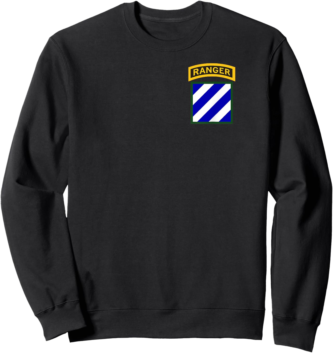 3rd Infantry Division (ID) Patch with Ranger Tab Sweatshirt - Sweatshirt | Black