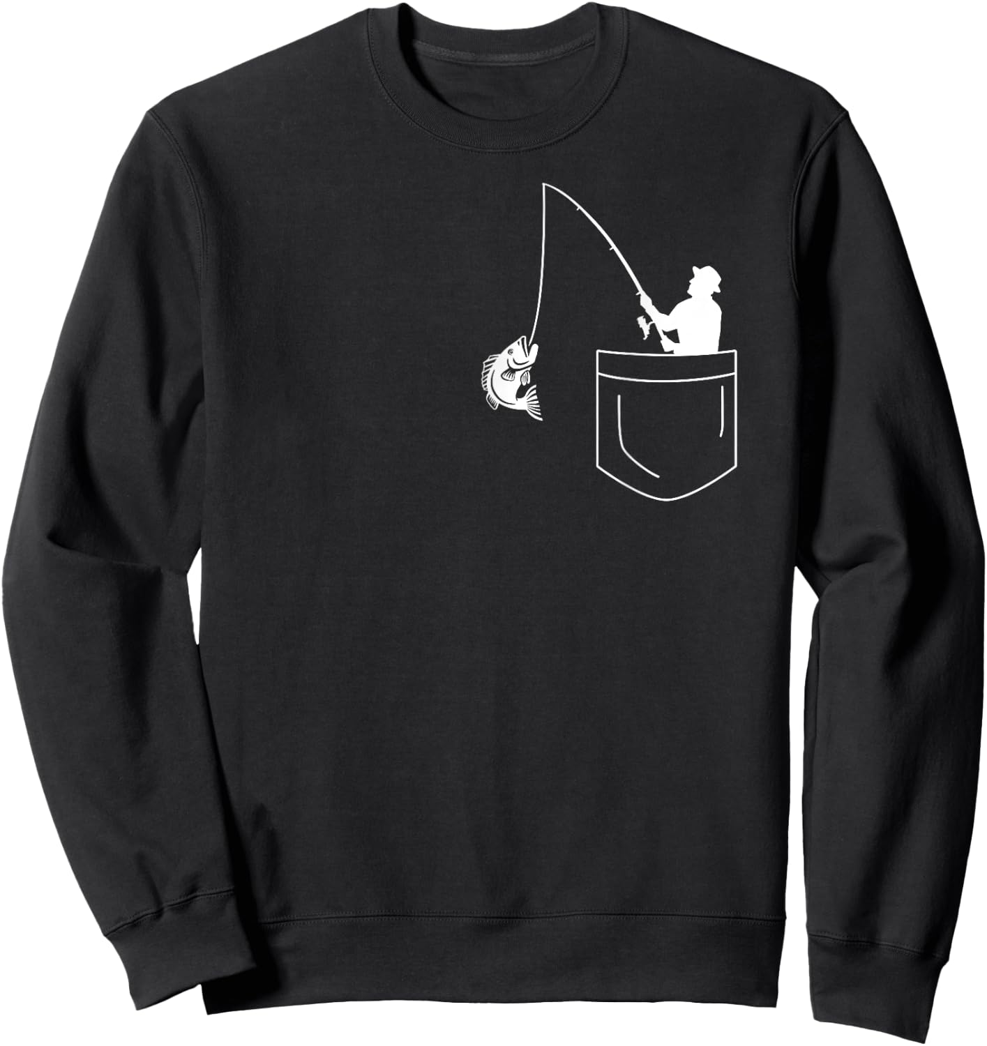 Fishing in bag Sweatshirt - Sweatshirt | Black