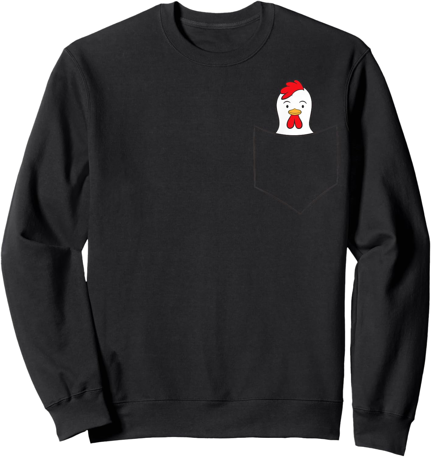 Chicken Pocket Chicken In A Pocket Rooster Sweatshirt - Sweatshirt | Black