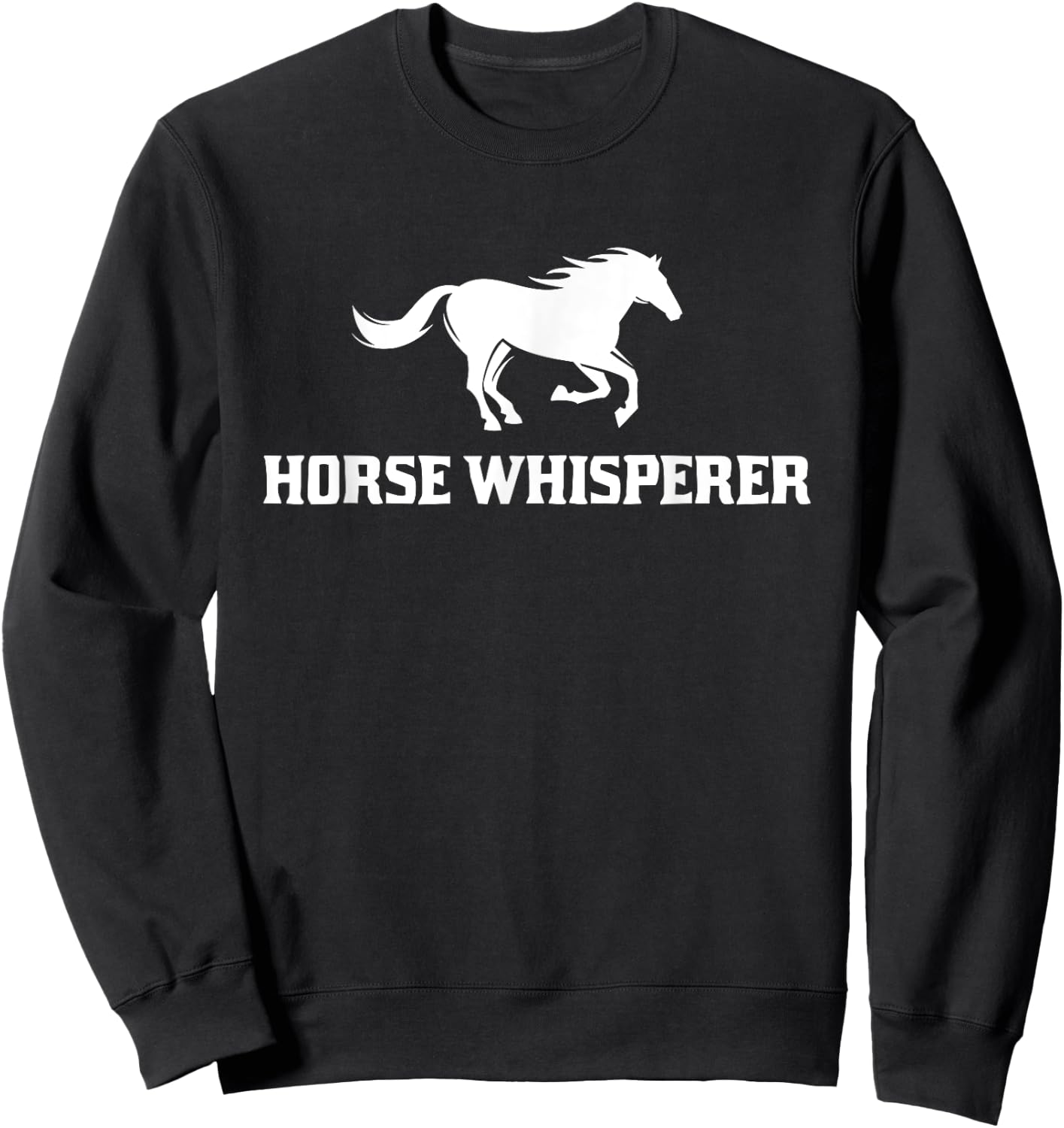 Horse Whisperer Horse Lover Pet Owner Gift Sweatshirt - Sweatshirt | Black