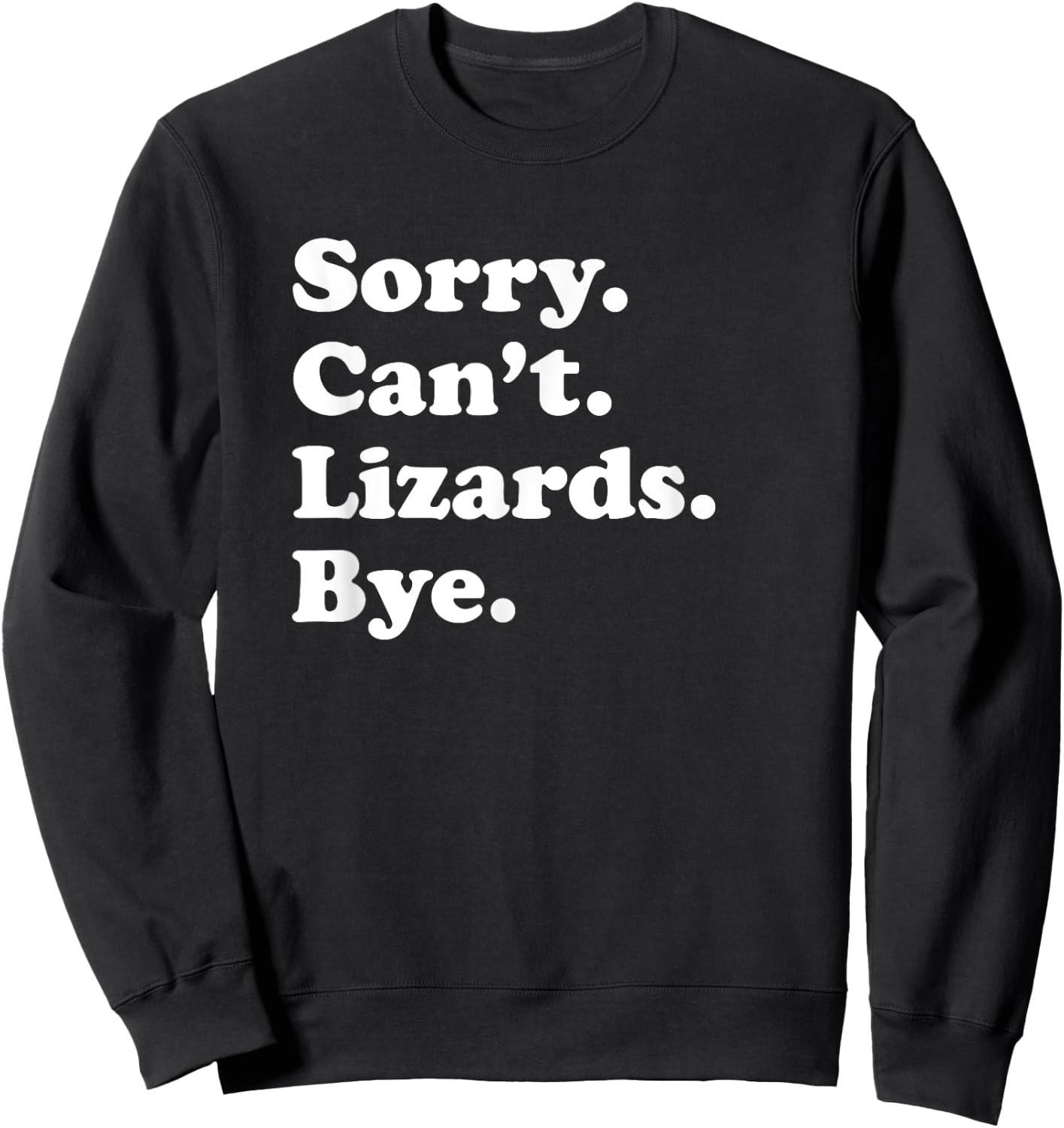 Funny Lizard Gift Women Boys or Girls Sweatshirt - Sweatshirt | Black