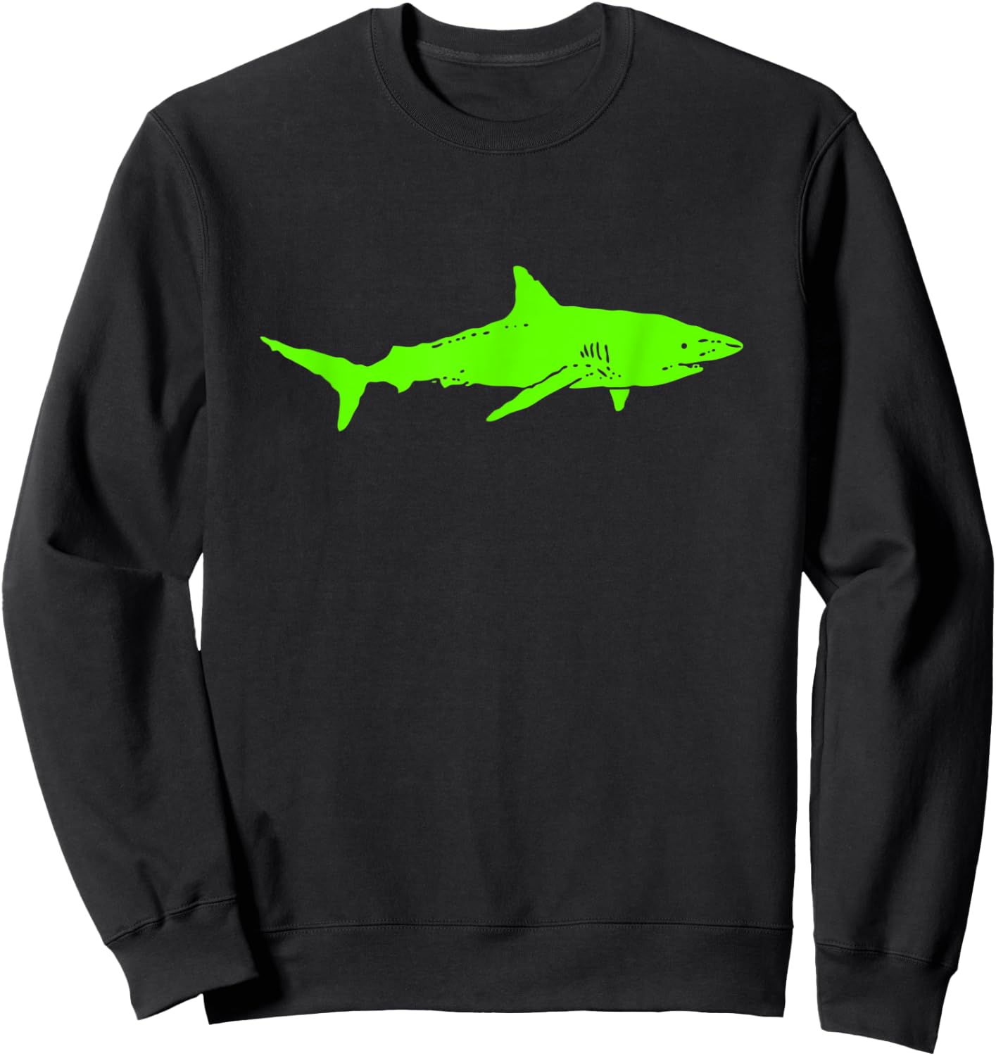 Shark Shirt | Shark Silhoulette | Shark Lover Gift | Shark Sweatshirt - Sweatshirt | Black