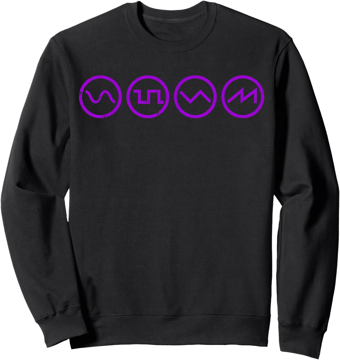 Waveform Waveform Techno Synthesizer Synth Analogue Sweatshirt - Sweatshirt | Black