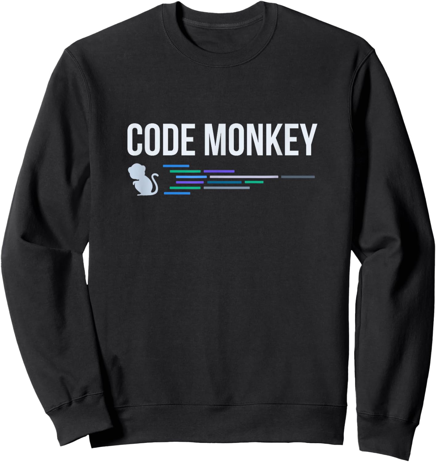 Developer Code Monkey Sweatshirt - Sweatshirt | Black