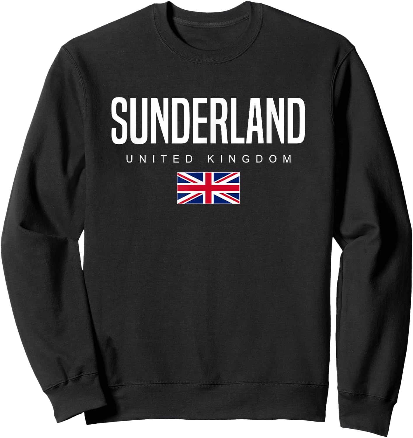 Sunderland England United Kingdom Sweatshirt - Sweatshirt | Black