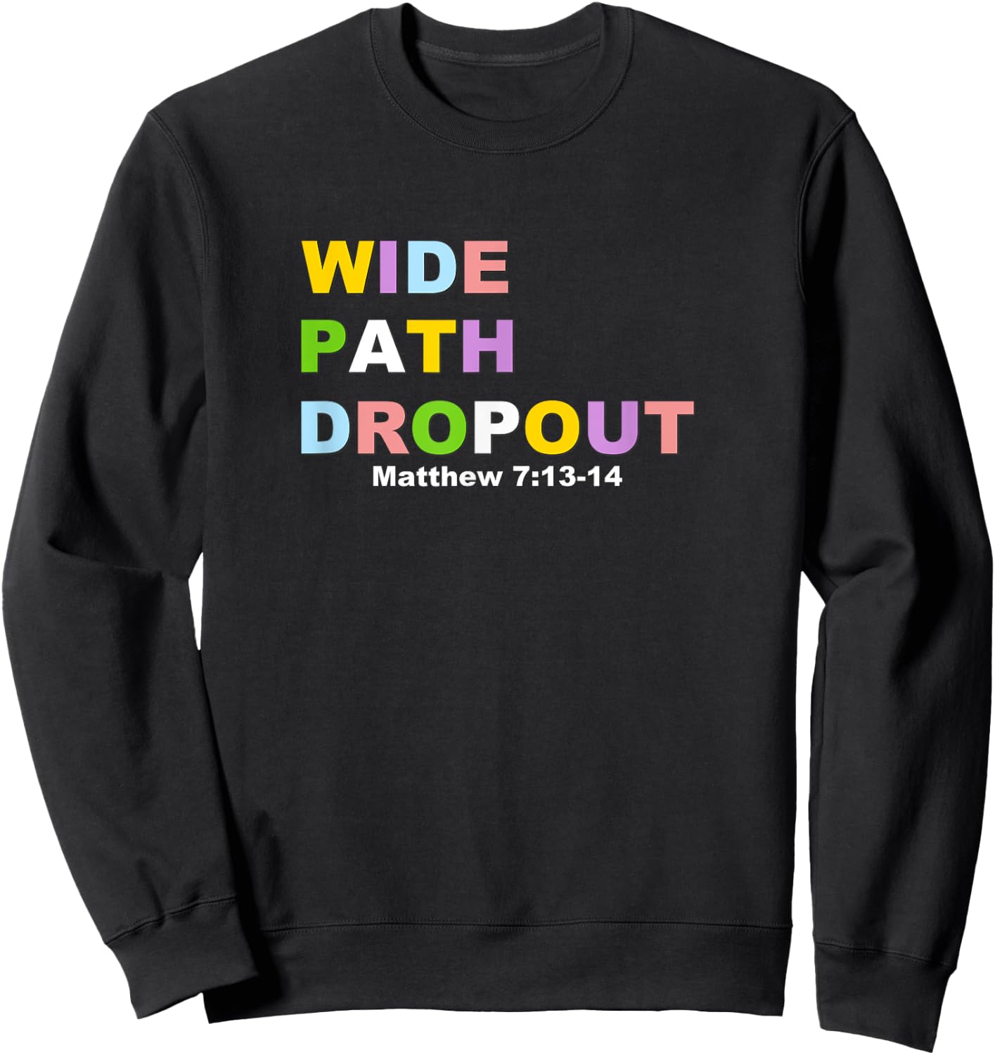 Wide Path Dropout Sweatshirt - Sweatshirt | Black