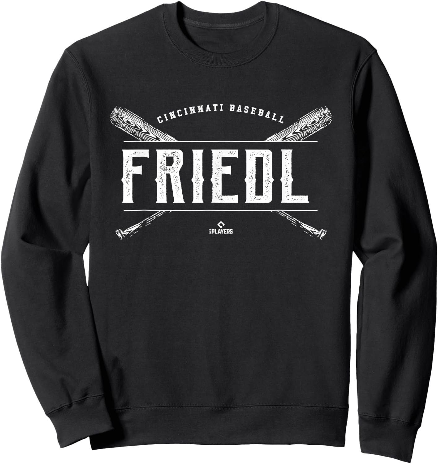 Vintage Baseball Bat Gameday TJ Friedl Cincinnati MLBPA Sweatshirt - Sweatshirt | Black