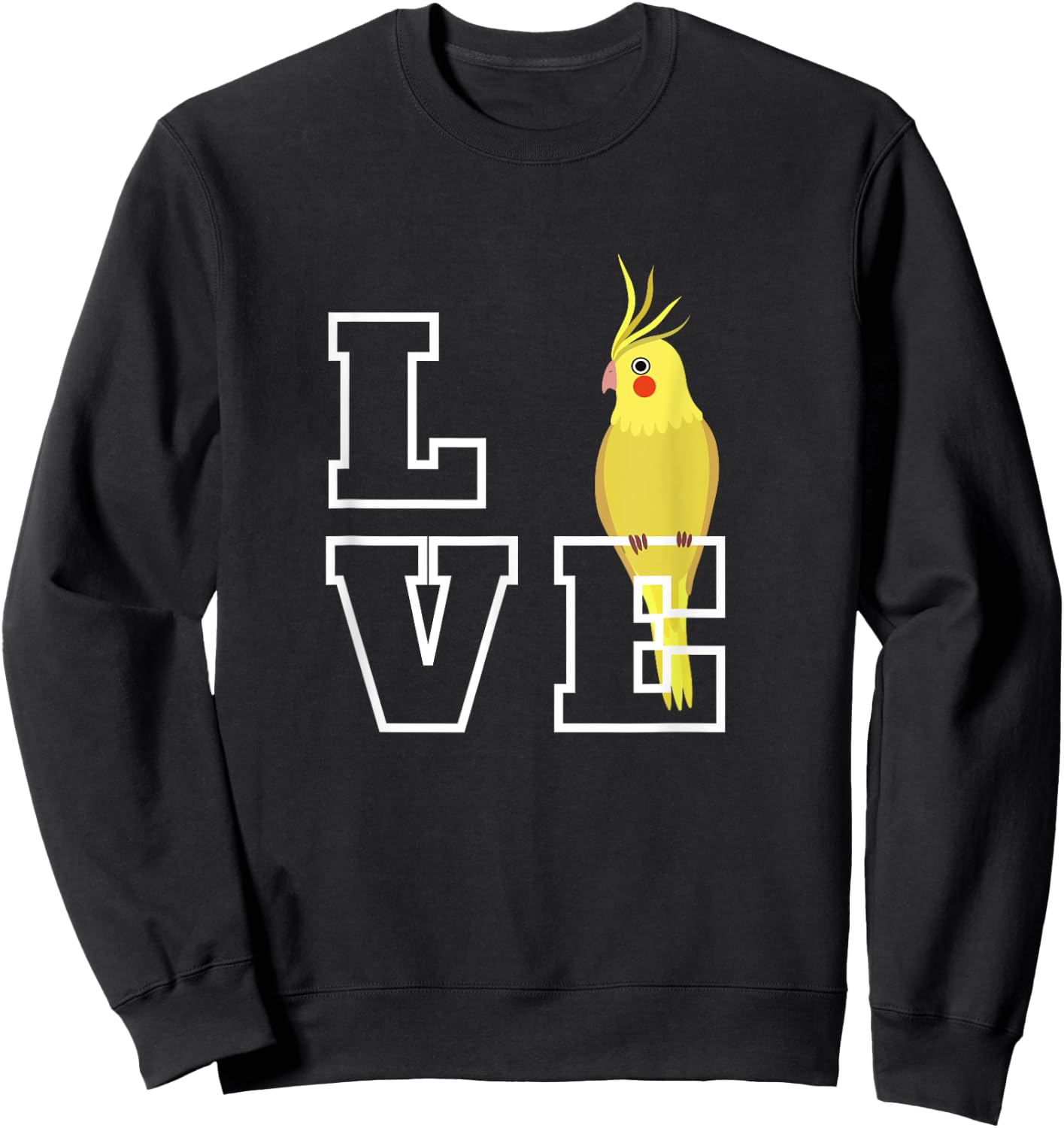 I Love My Cockatiel, Parrot | Pet Bird Lovers Sweatshirt - Sweatshirt | Black
