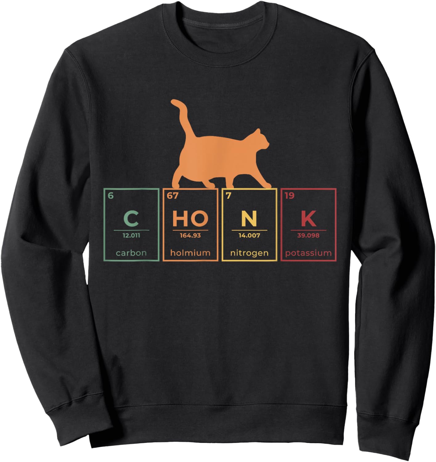 Fat Cat Chonk Scale Chonky Meme Cat Gift Women Sweatshirt - Sweatshirt | Black