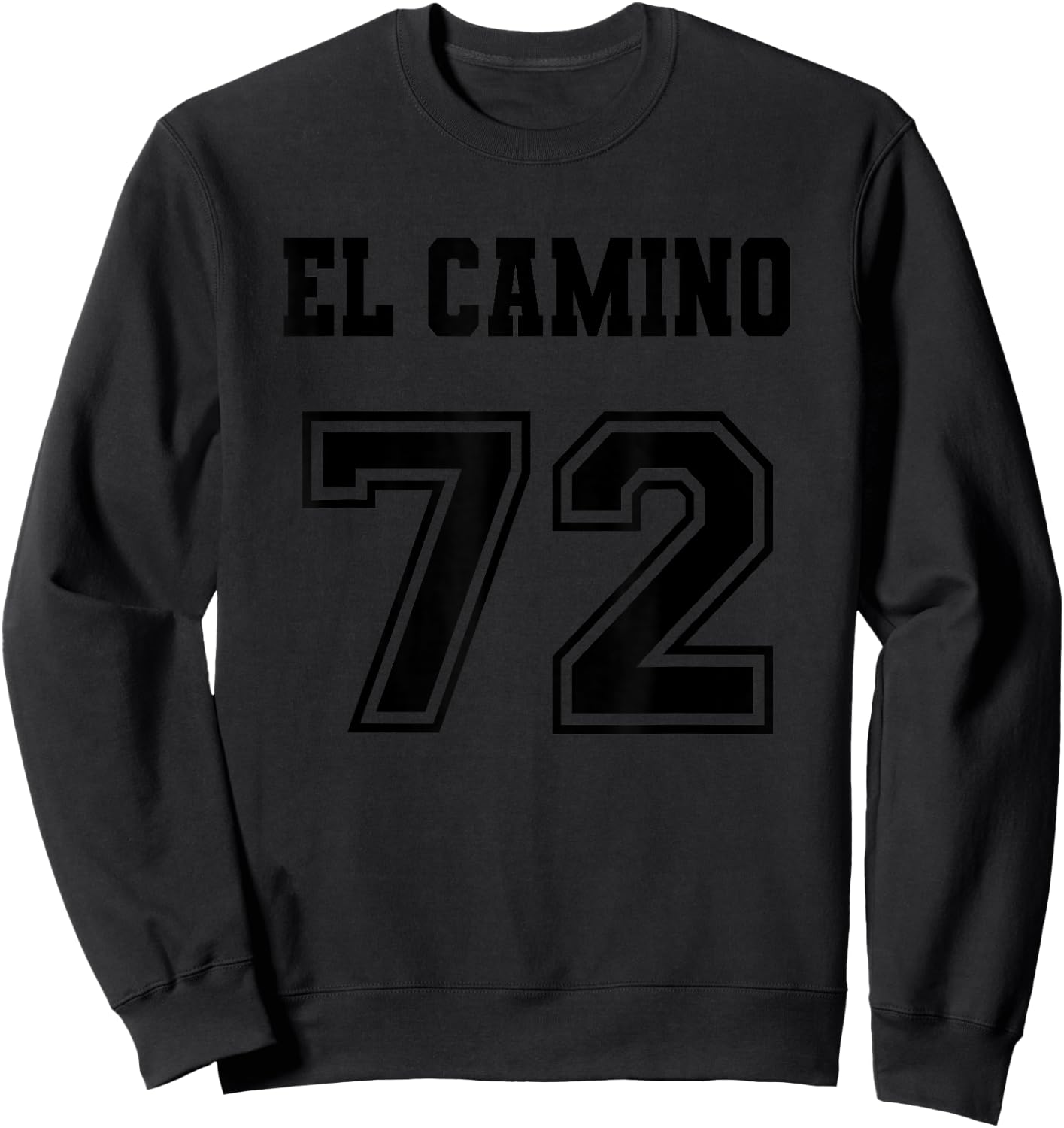 Jersey Style El Camino 72 1972 Sweatshirt - Sweatshirt | Black