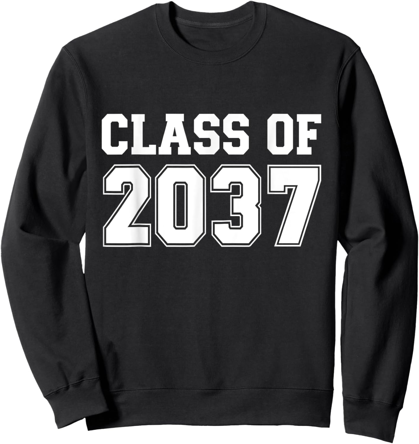 Grow with me class of 2037 vintage graduation preschool Sweatshirt - Sweatshirt | Black