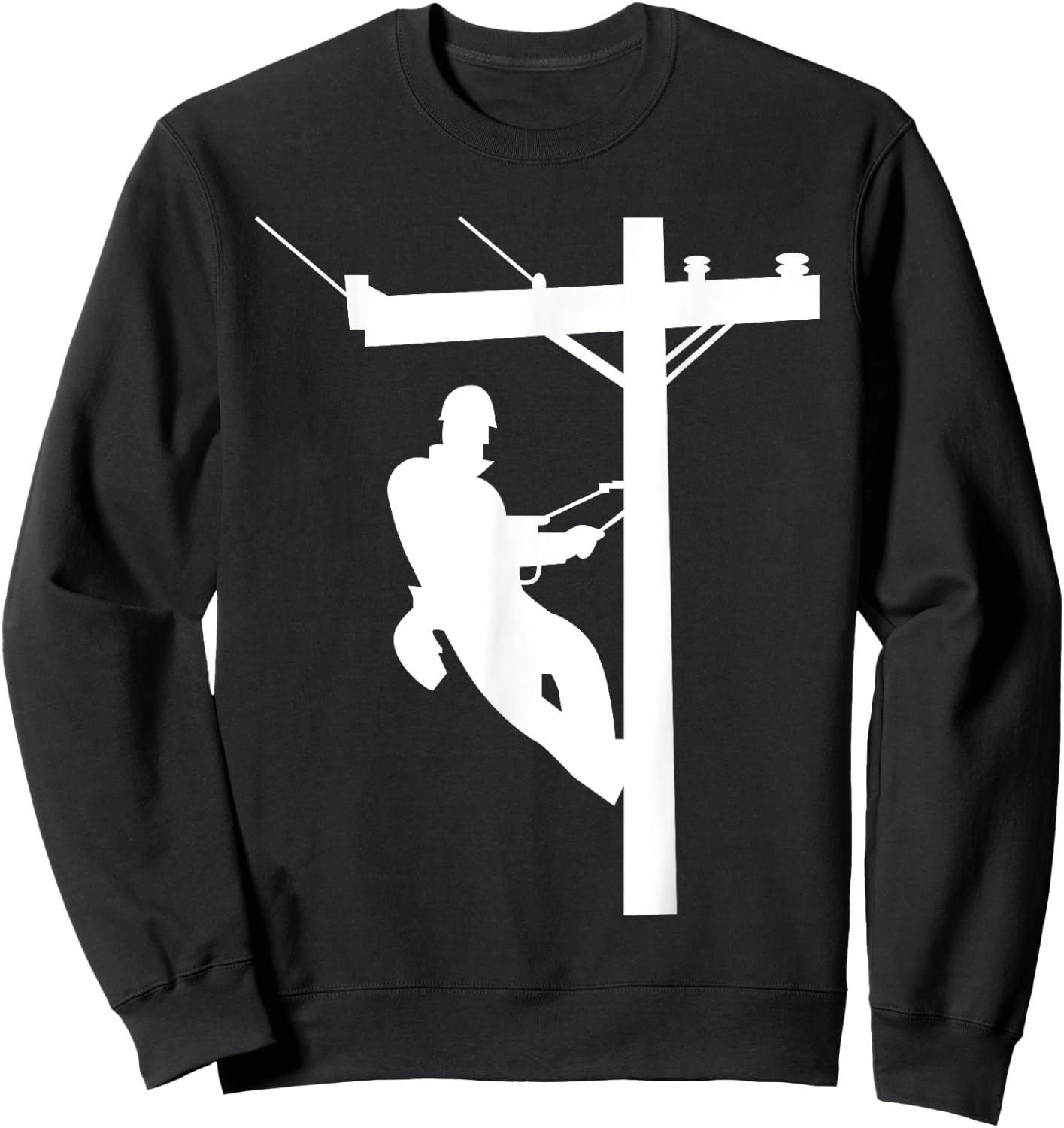 Lineman | Electric Cable Lineman Gift Sweatshirt - Sweatshirt | Black