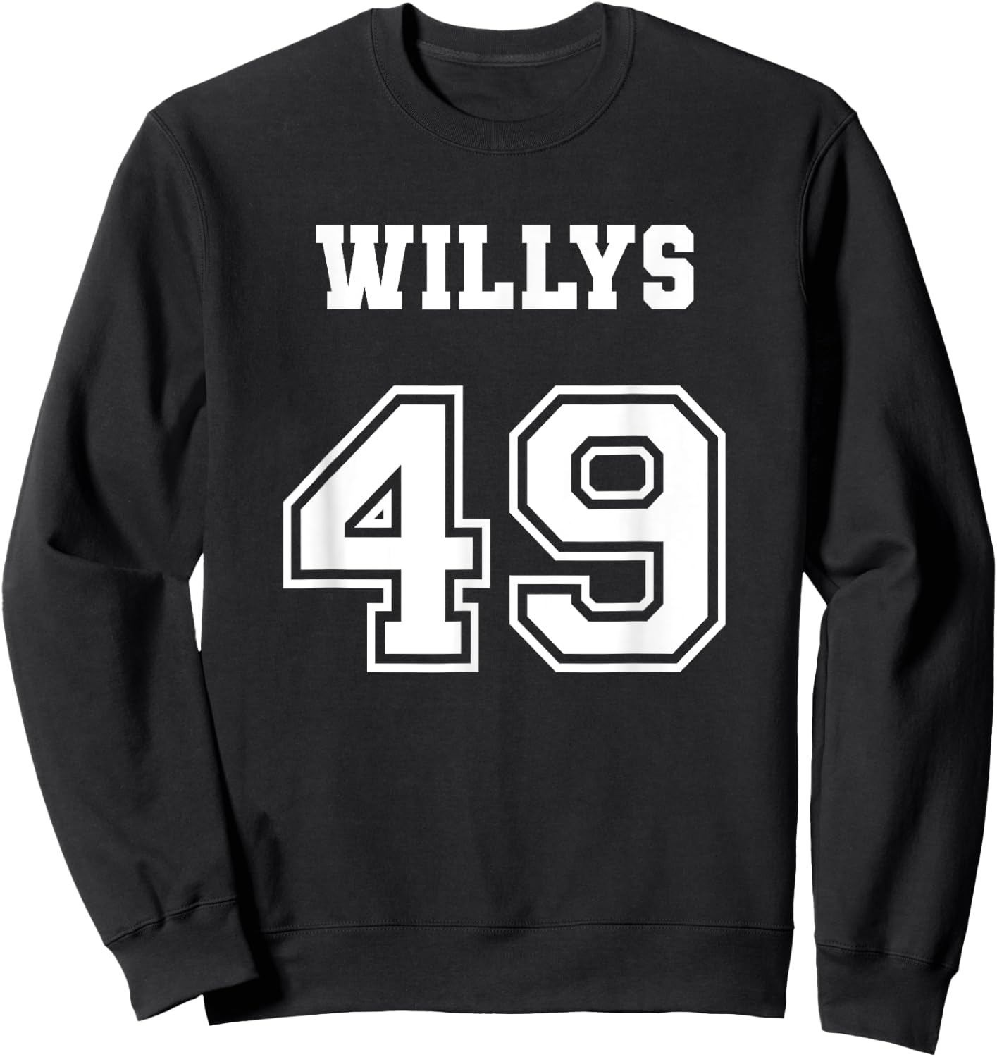 Jersey Style 49 1949 Willys 4x4 Vintage MB Army Truck Car Sweatshirt - Sweatshirt | Black