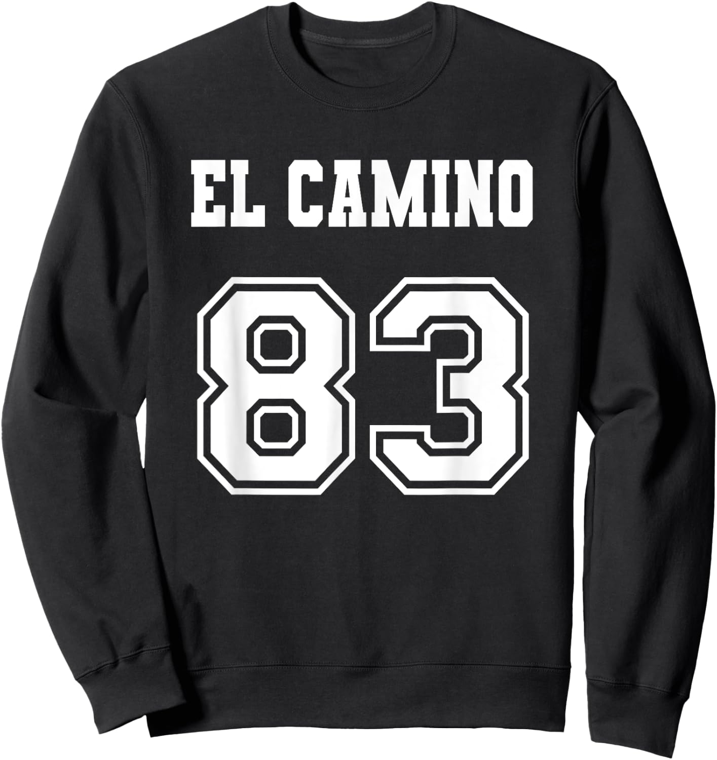 Jersey Style El Camino 83 1983 Sweatshirt - Sweatshirt | Black