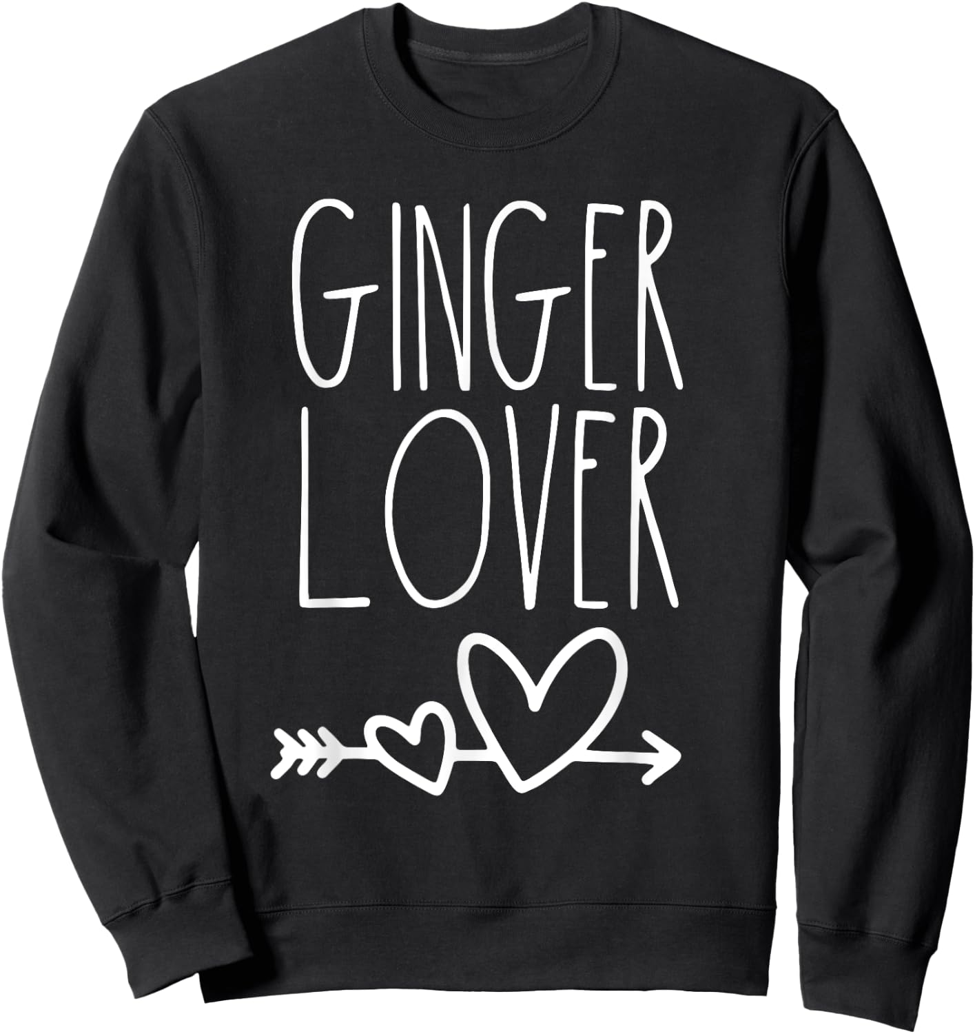 I Love My Ginger Husband Redhead Wife Team Ginger Lover Sweatshirt - Sweatshirt | Black