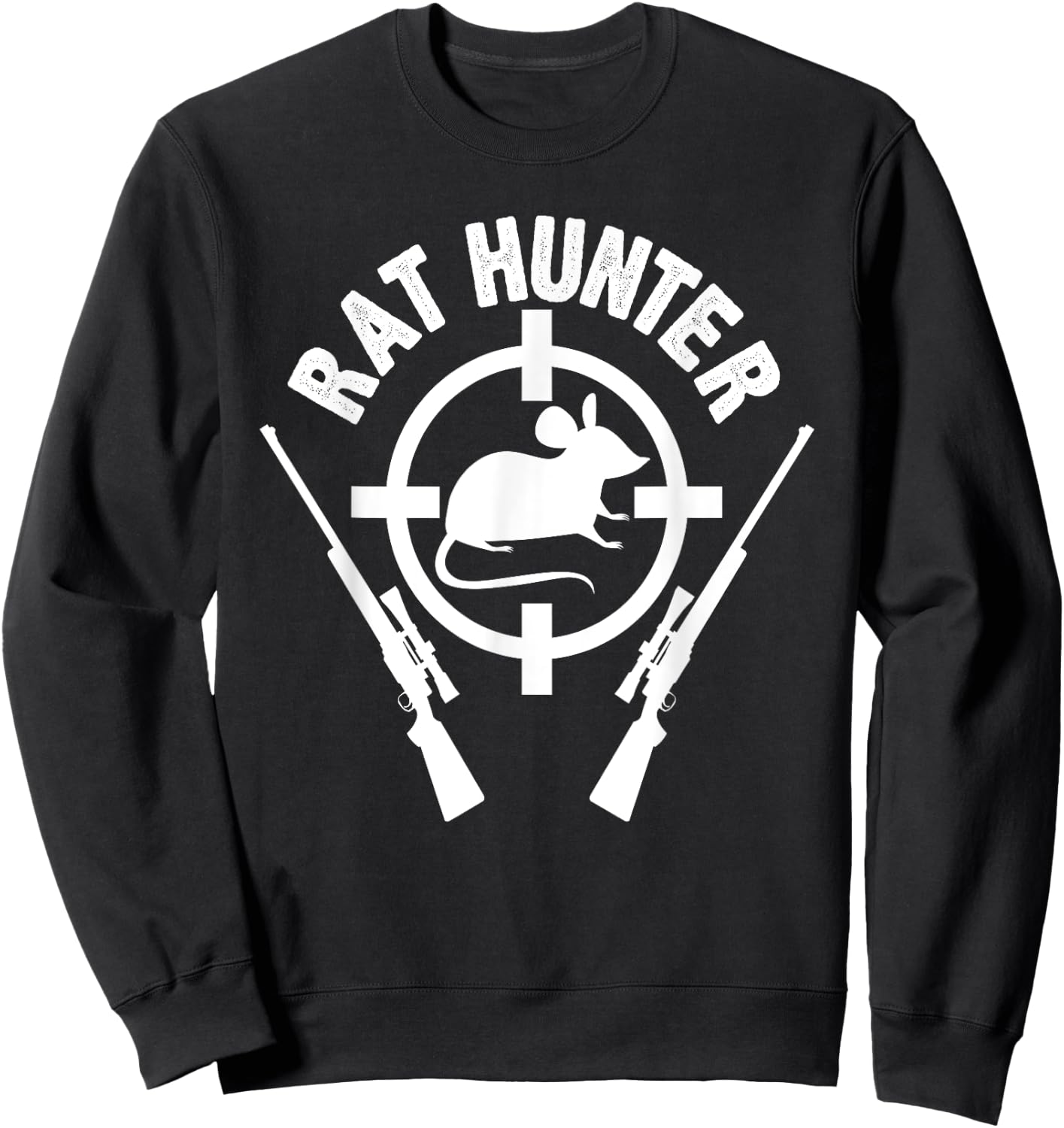 Rat Hunter - Rodent Mouse Hunting Gift Sweatshirt - Sweatshirt | Black