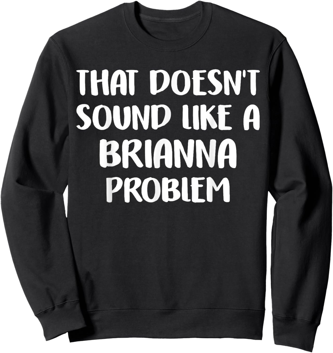BRIANNA Personalized Cute Flower Girls BRIANNA Name Sweatshirt - Sweatshirt | Black