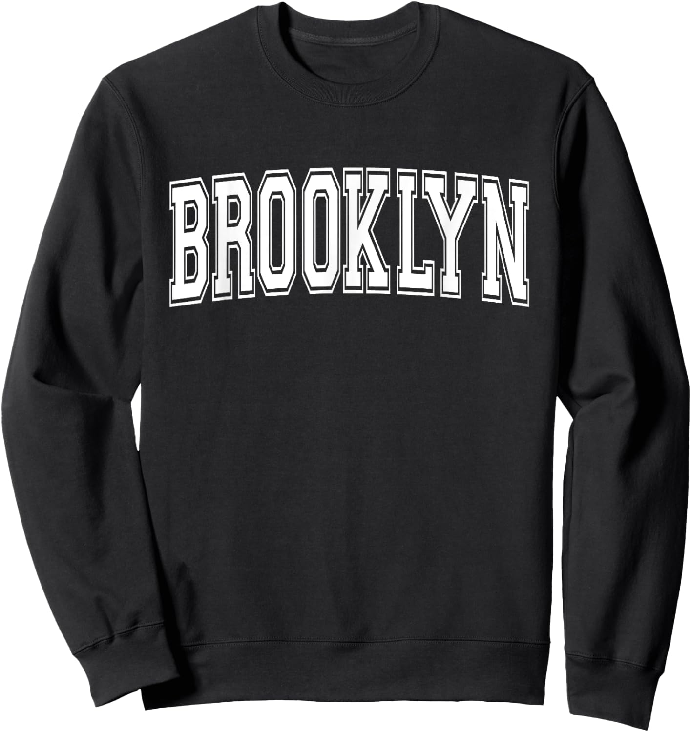 BROOKLYN NY NEW YORK USA Vintage Sports Varsity Style Sweatshirt - Sweatshirt | Black