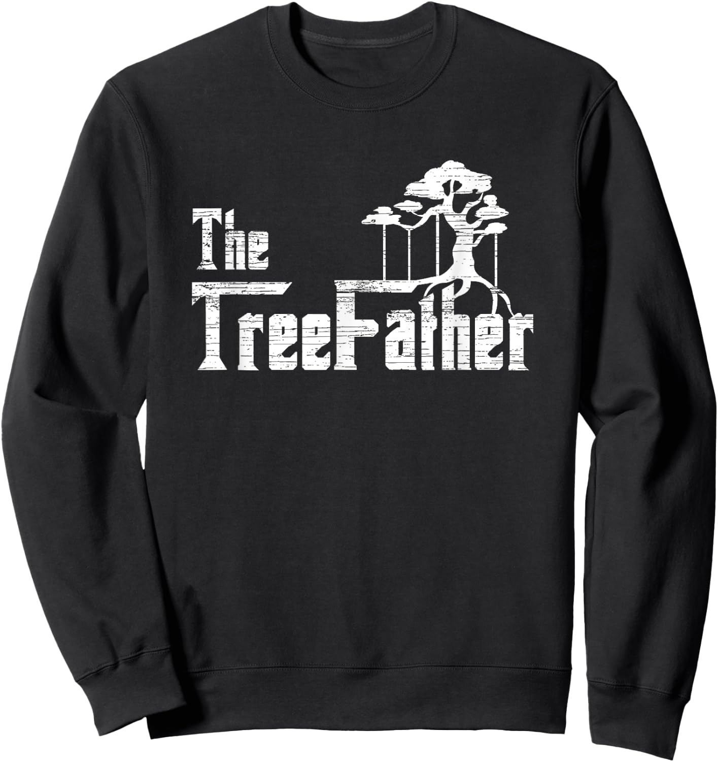 Bonsai Tree The Treefather Funny Miniature Tree Gardener Sweatshirt - Sweatshirt | Black