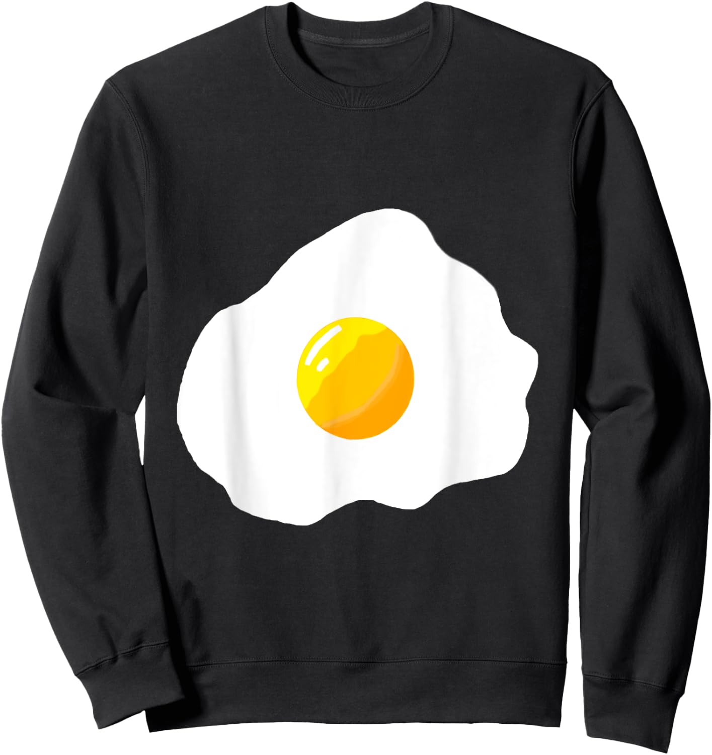Fried Egg Breakfast Egg White Egg Yolk Fried Egg Costume Sweatshirt - Sweatshirt | Black
