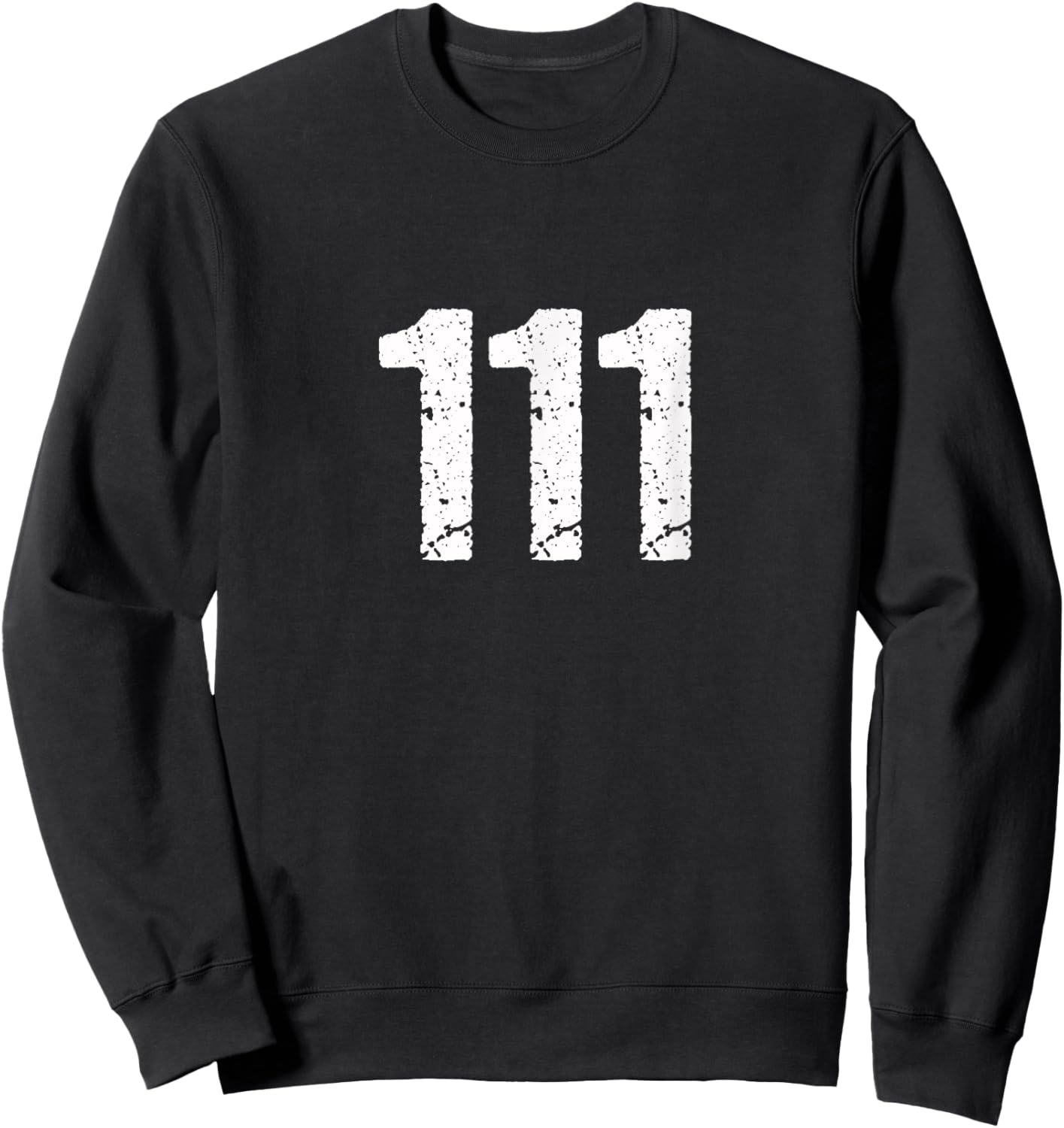 111 Numerology Spiritual Personal Number 111 Angel Number Sweatshirt - Sweatshirt | Black