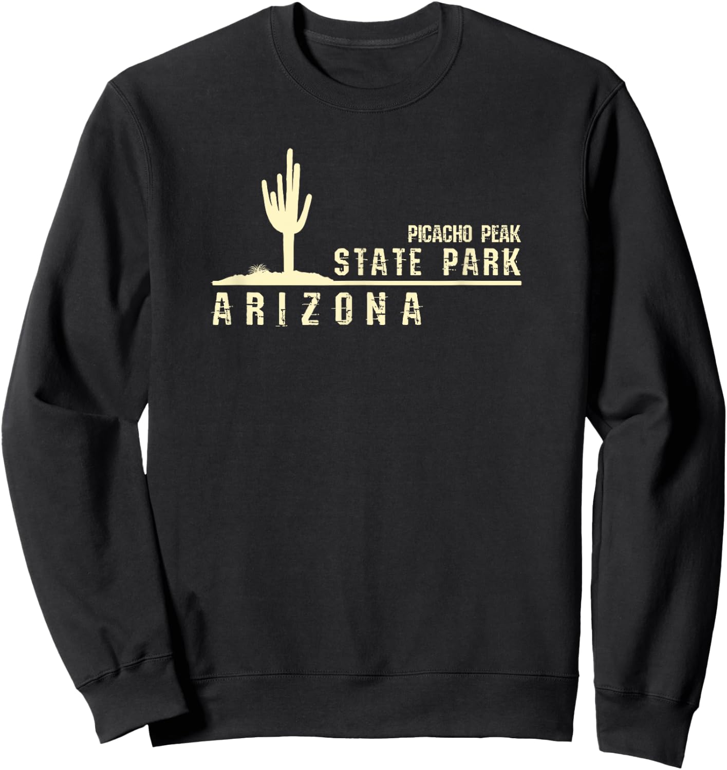 Arizona Souvenir - Picacho Peak State Park Sweatshirt - Sweatshirt | Black