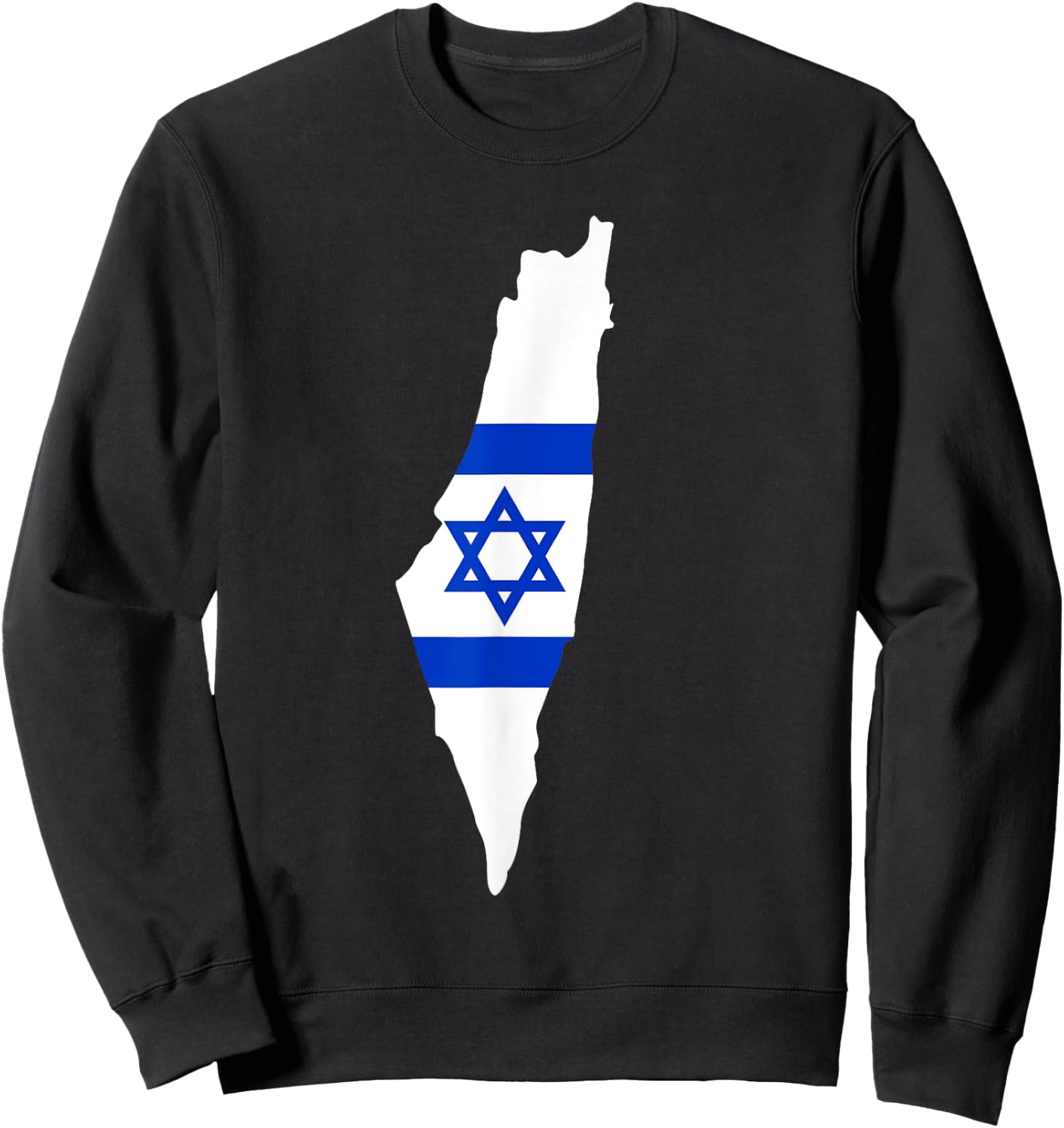 Israel map Sweatshirt - Sweatshirt | Black