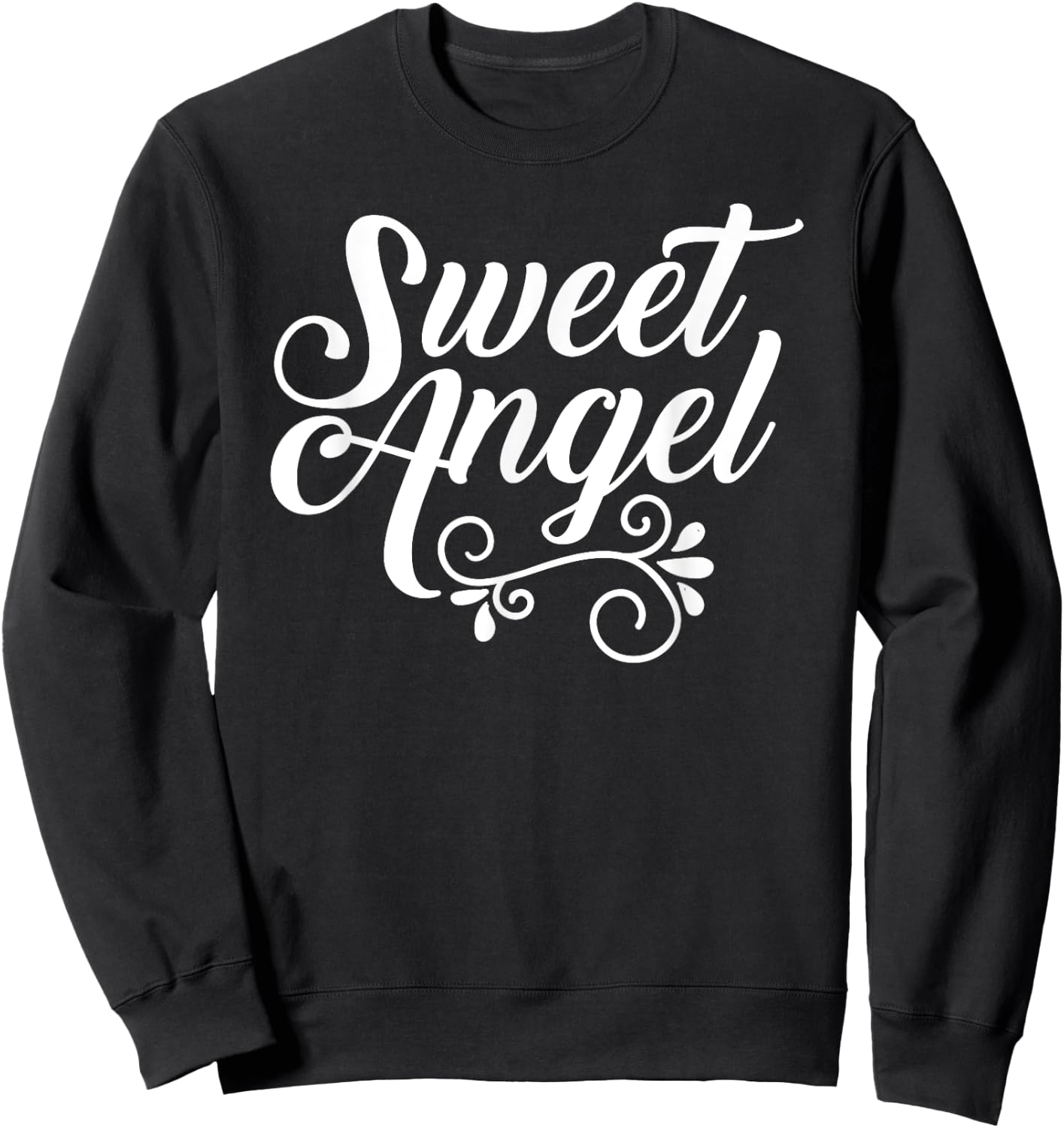 Sweet Angel lover cute little kids believe in angels Sweatshirt - Sweatshirt | Black