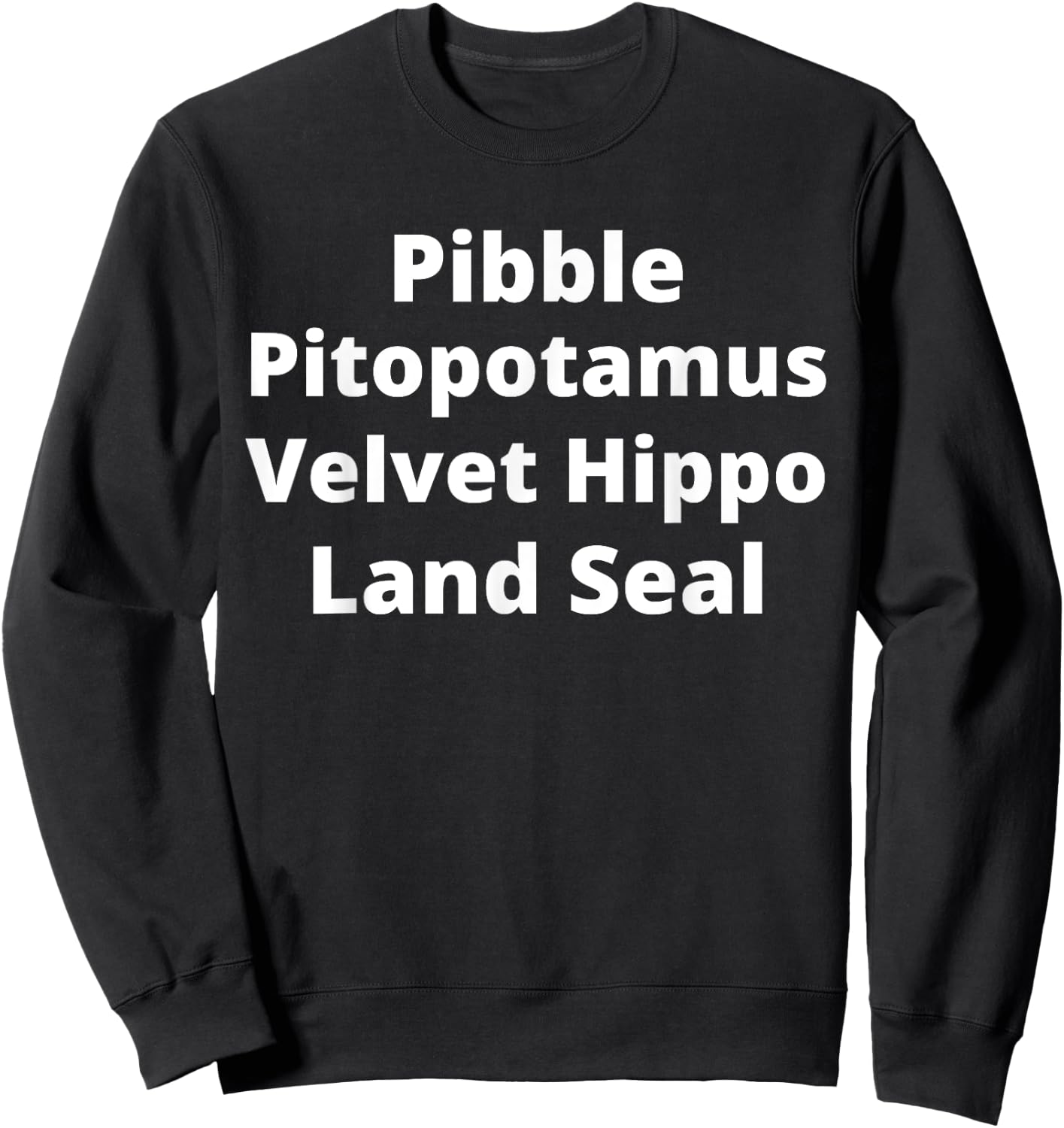 Pibble Mom Pitopotamus Dad Pitbull Lover Gift Sweatshirt - Sweatshirt | Black