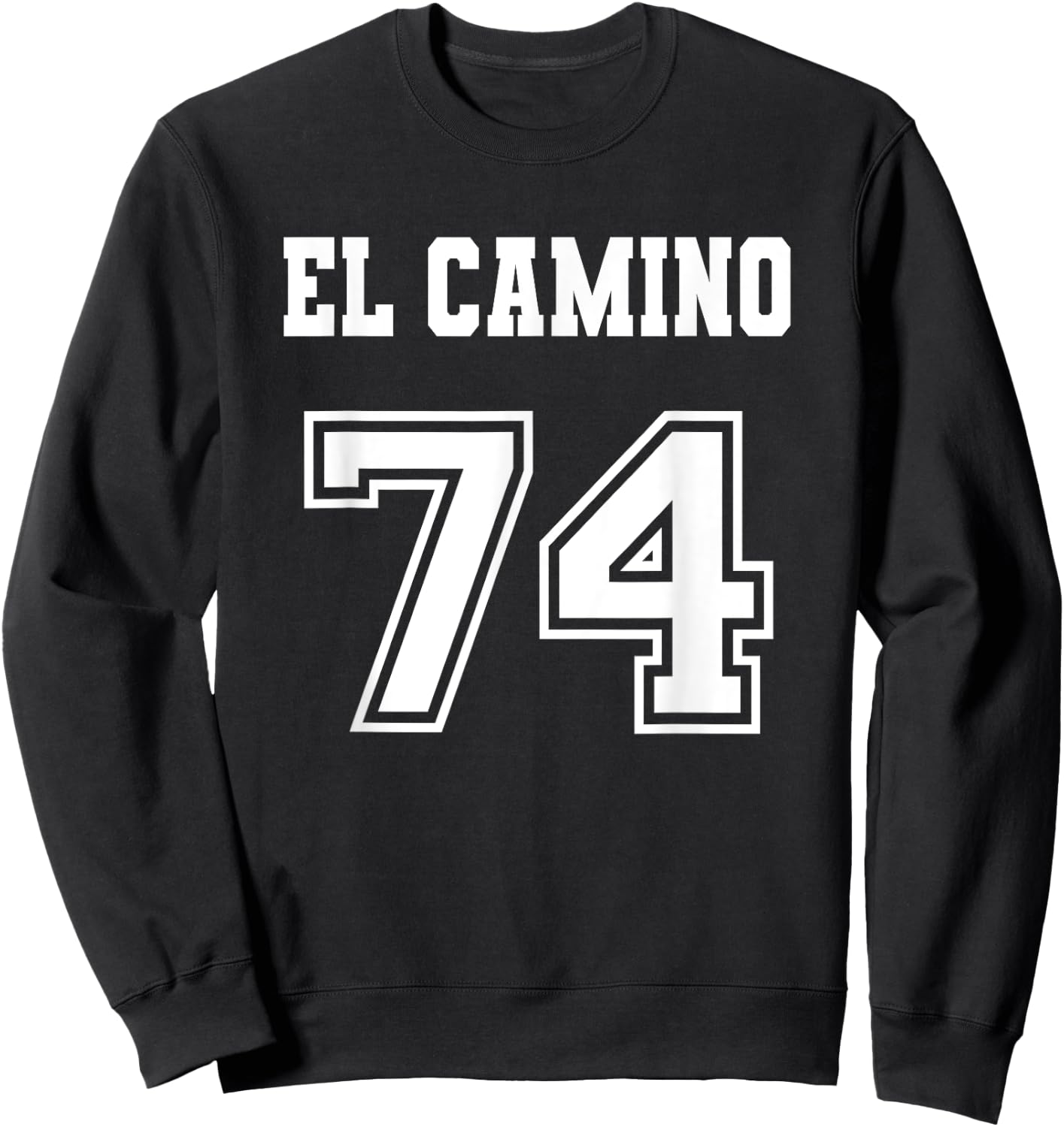 Jersey Style El Camino 74 1974 Sweatshirt - Sweatshirt | Black