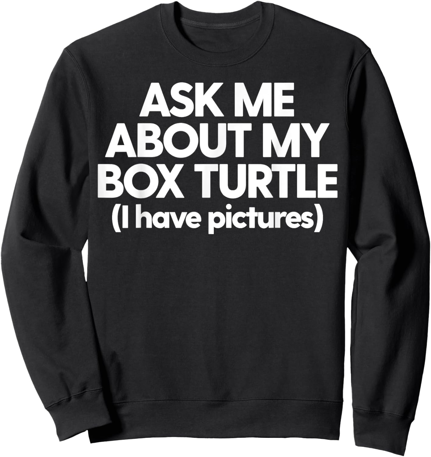 Box Turtle Dad Funny Box Turtle Ask Me About My Box Turtle Sweatshirt - Sweatshirt | Black