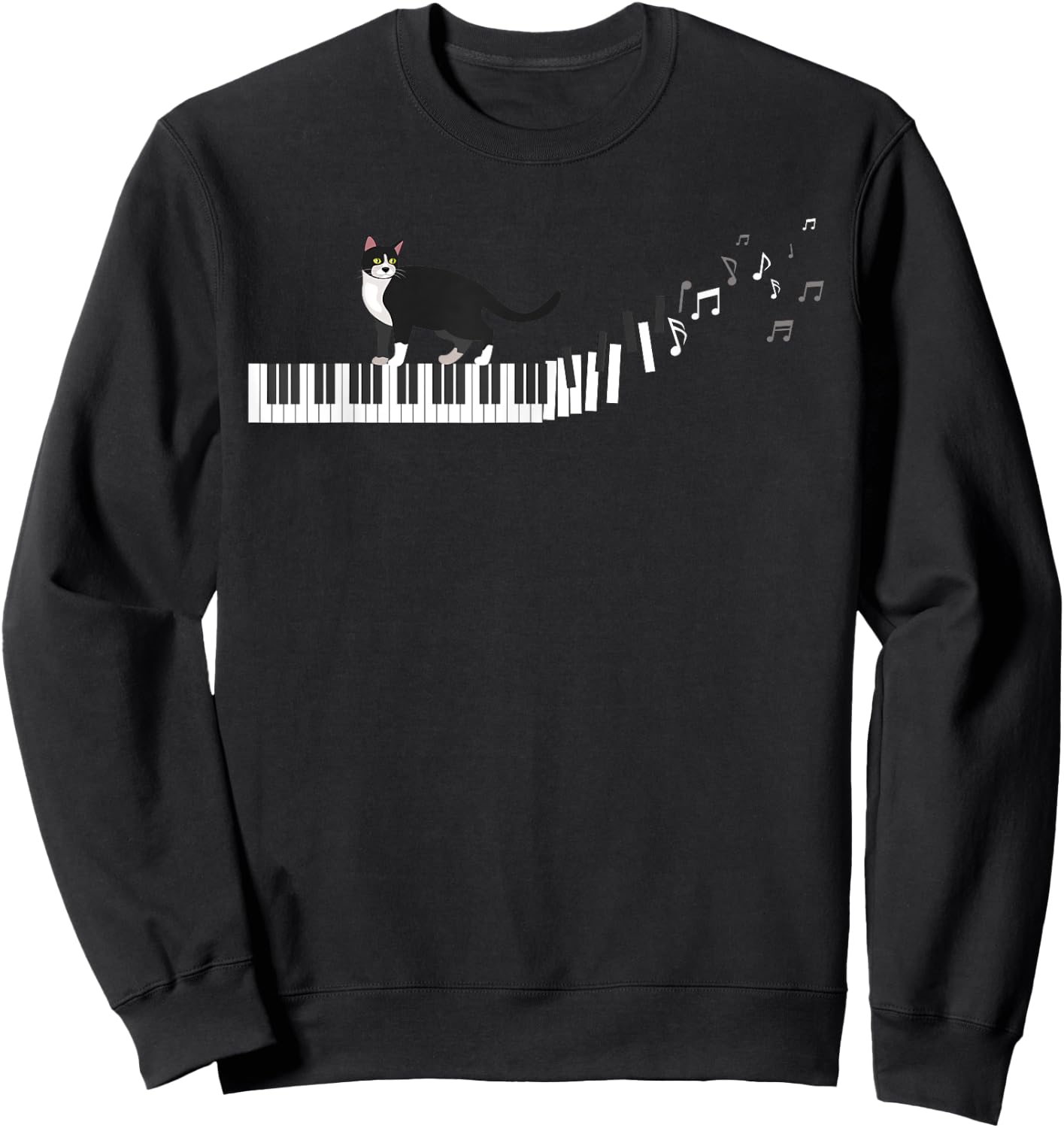 Piano Keyboard Classical Music Pianist Gift Piano Sweatshirt - Sweatshirt | Black