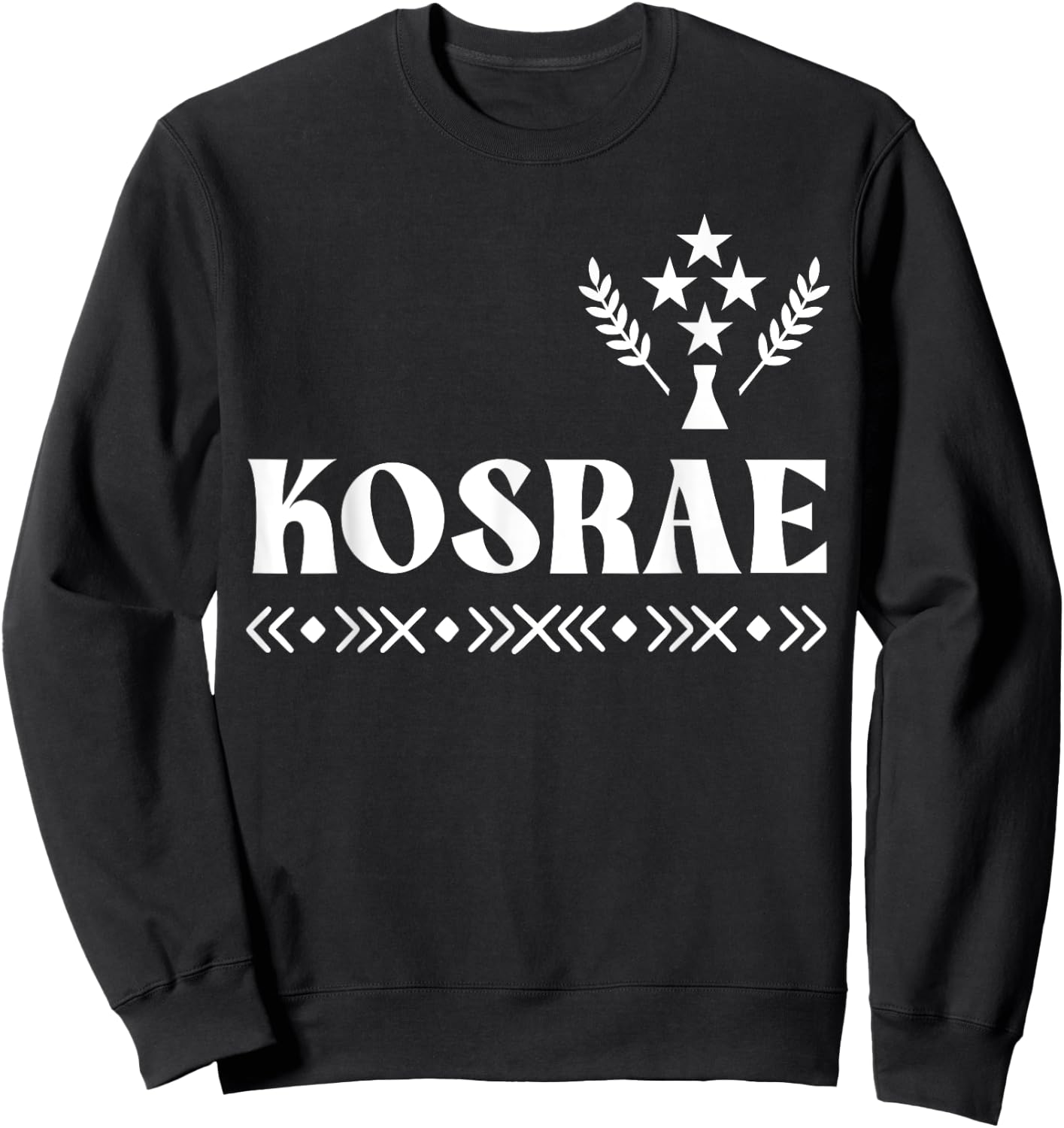 Kosrae Flag, Kosrae Island, Micronesia Kosrae Sweatshirt - Sweatshirt | Black