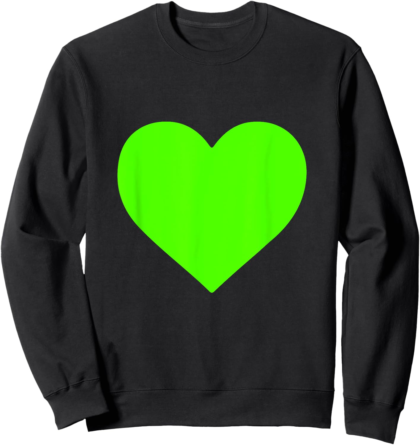 Green Heart Sweatshirt - Sweatshirt | Black
