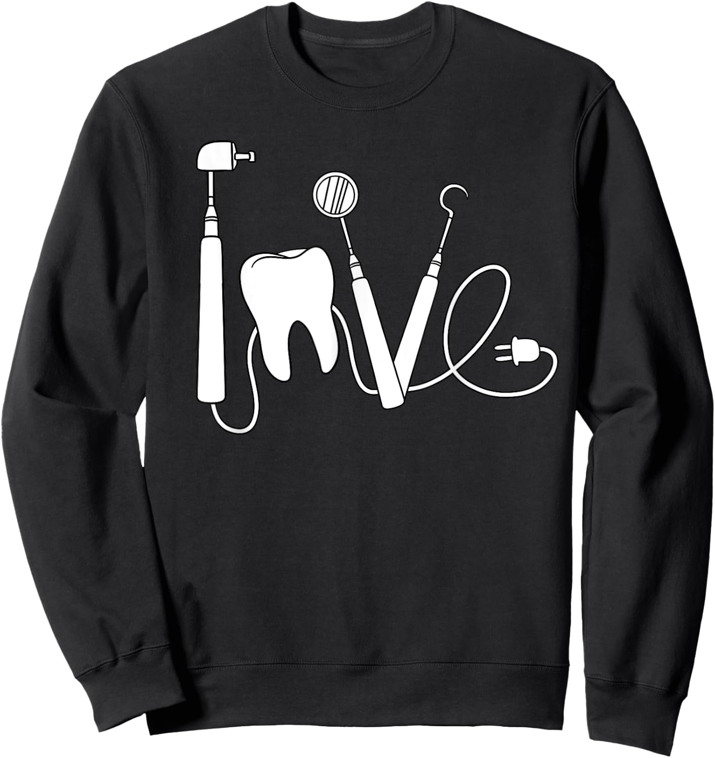 Dentist Mouth Doctor Dentistry Oral Hygiene Dental Surgeon Sweatshirt - Sweatshirt | Black