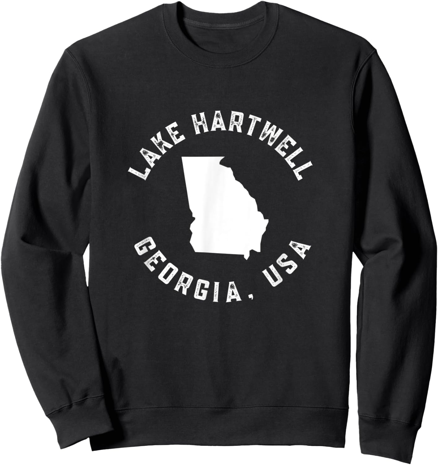 Lake Hartwell Georgia, USA Sweatshirt - Sweatshirt | Black