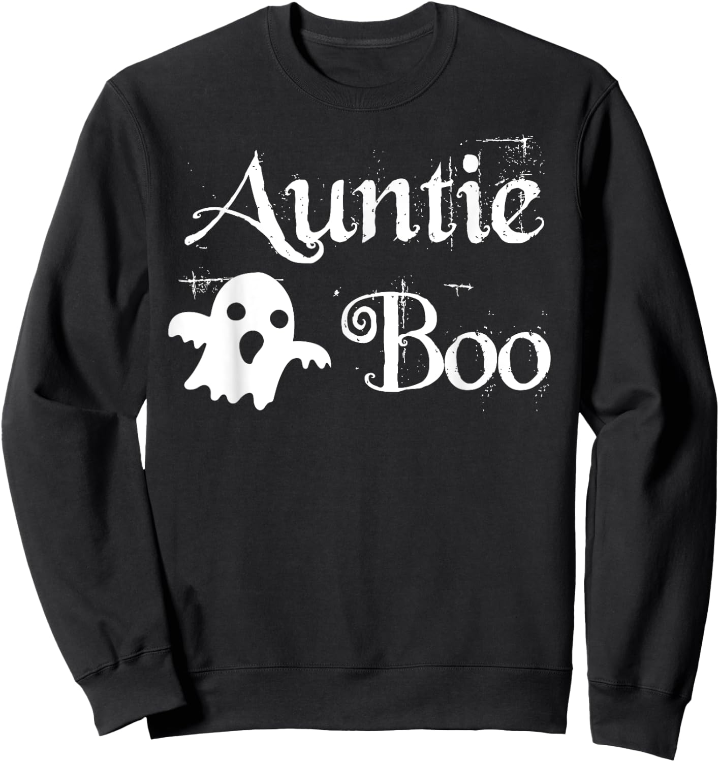 Auntie Boo Funny Halloween Matching Family Sweatshirt - Sweatshirt | Black
